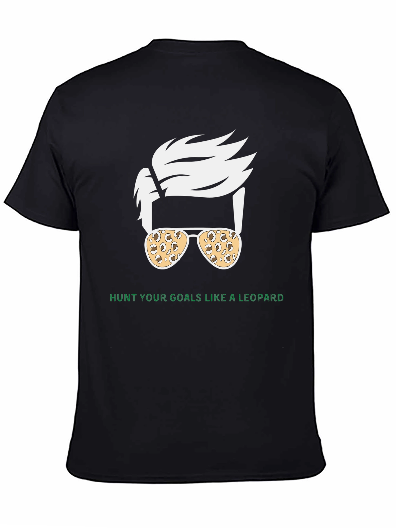Hunt Your Goals Leopard Print Sunglasses T-Shirt
