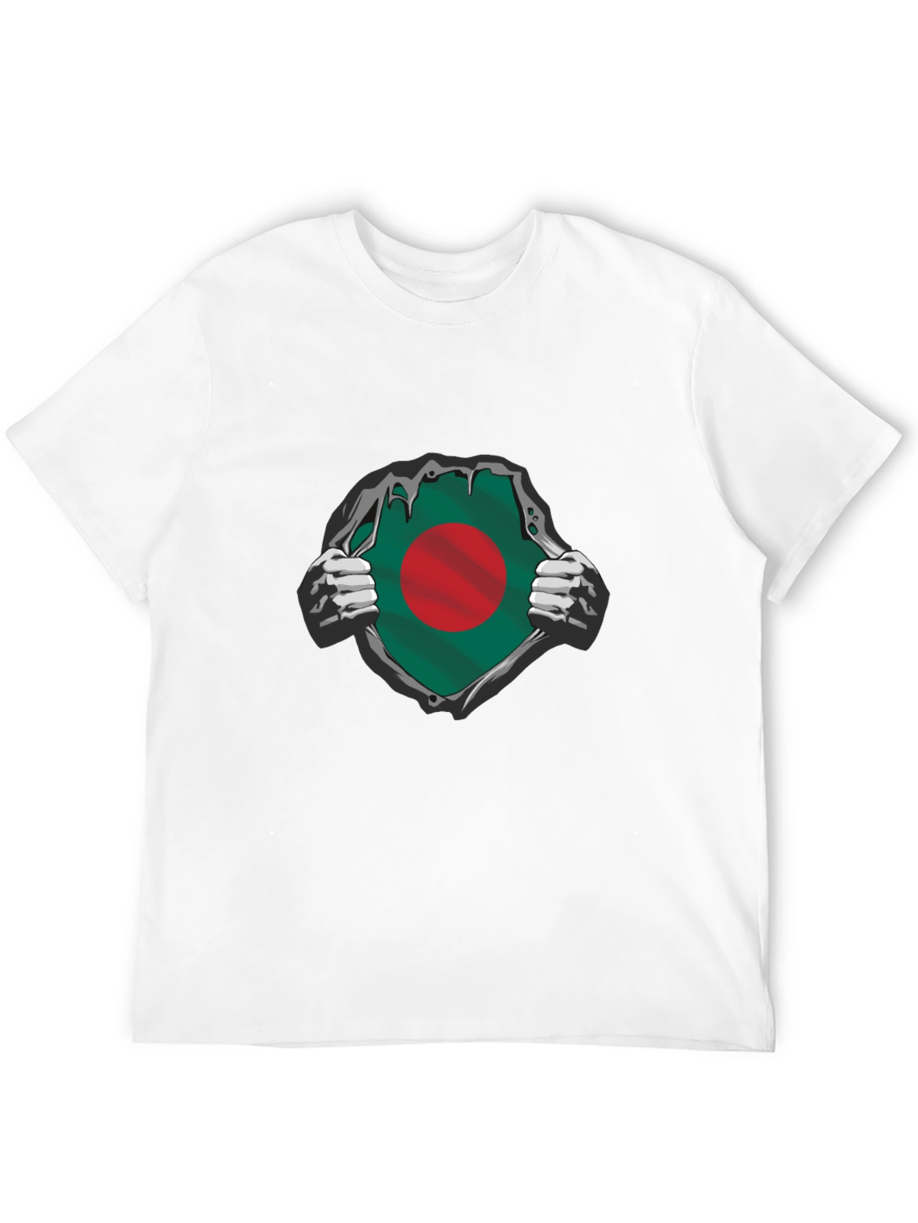 Bangladesh Flag Superhero T-Shirt - Black