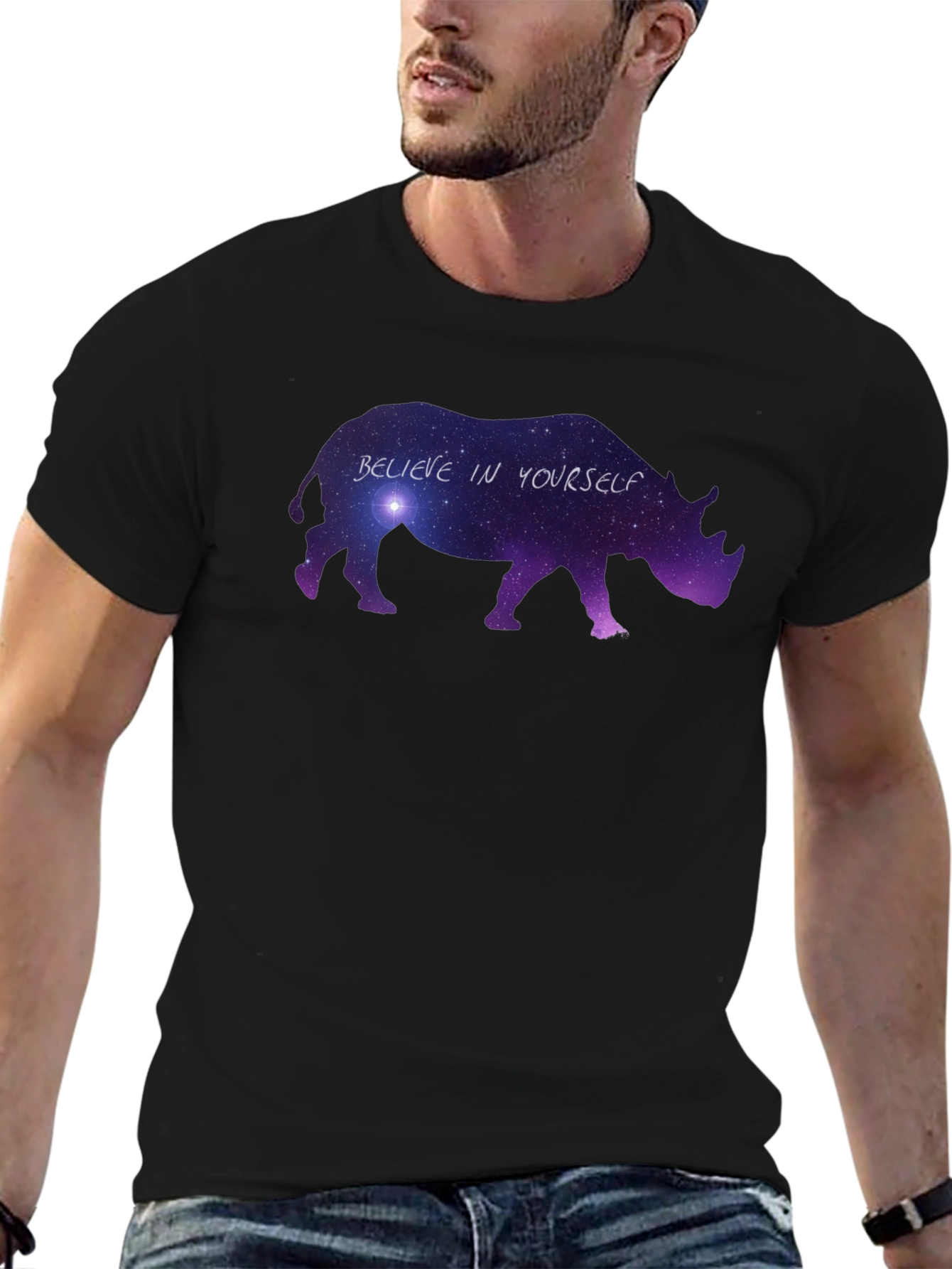 Believe in Yourself Rhino Graphic Tee