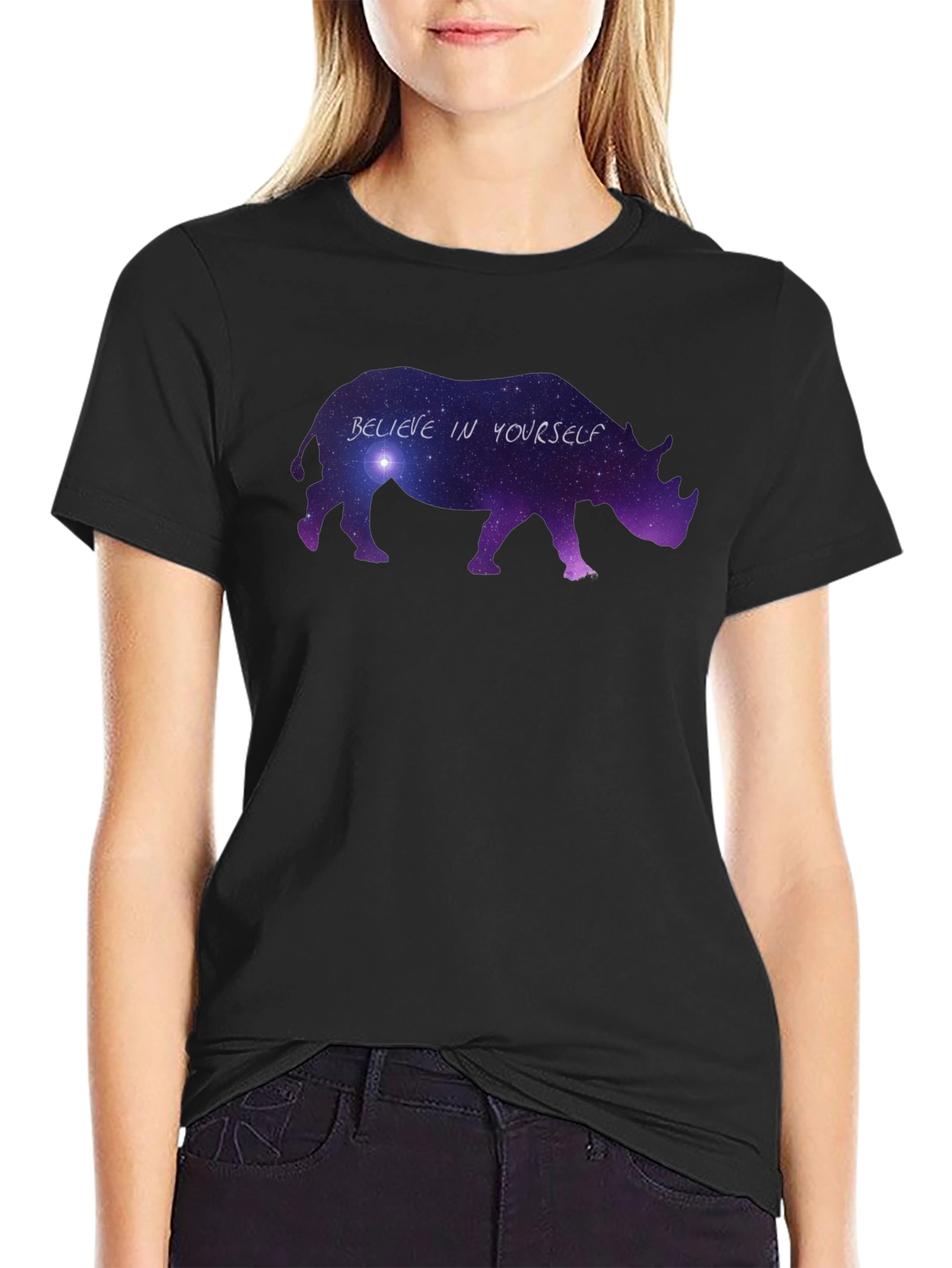 Believe in Yourself Rhino Graphic Tee
