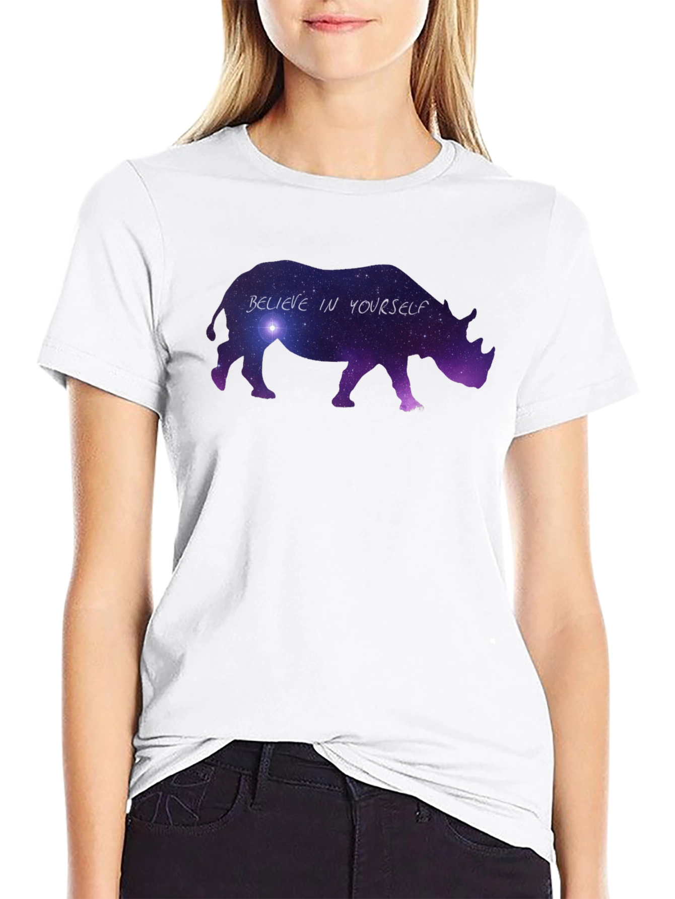 Believe in Yourself Rhino Graphic Tee