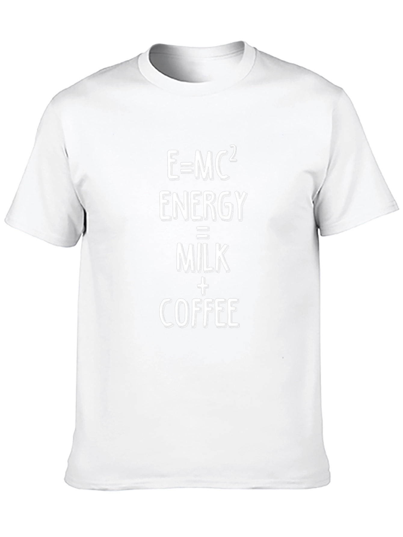 Energy = Milk + Coffee T-Shirt Funny Science Tee