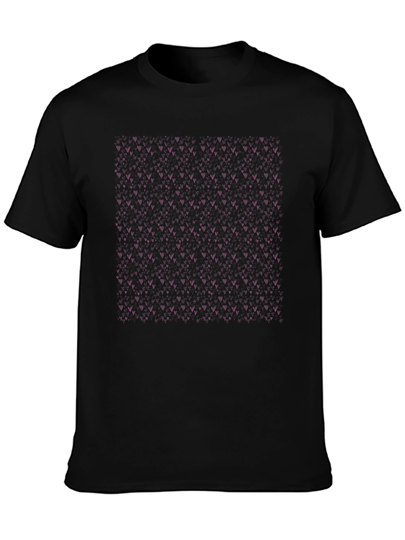 Modern Black T-Shirt with Patterned Design