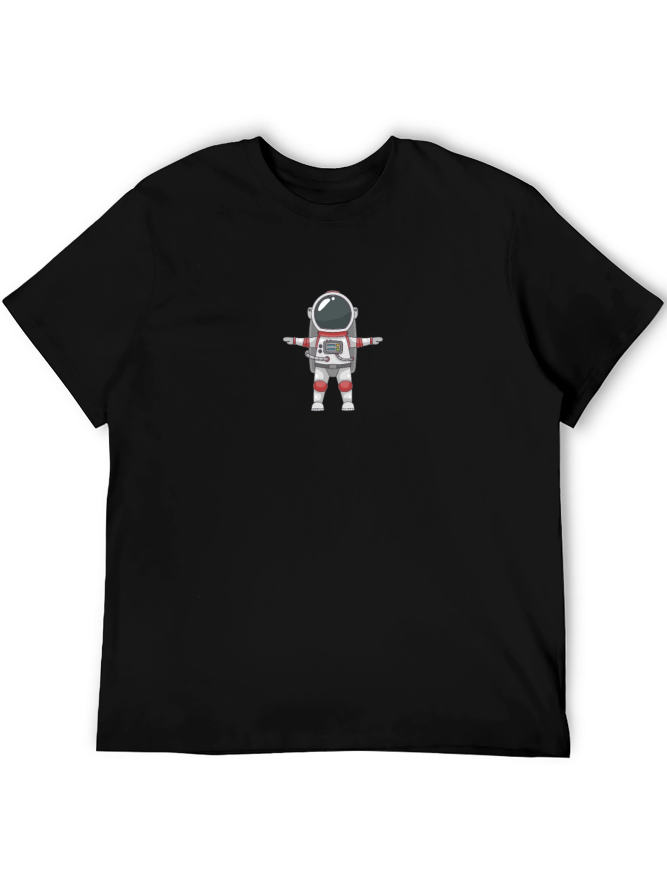 Astronaut T-Pose Black T-Shirt