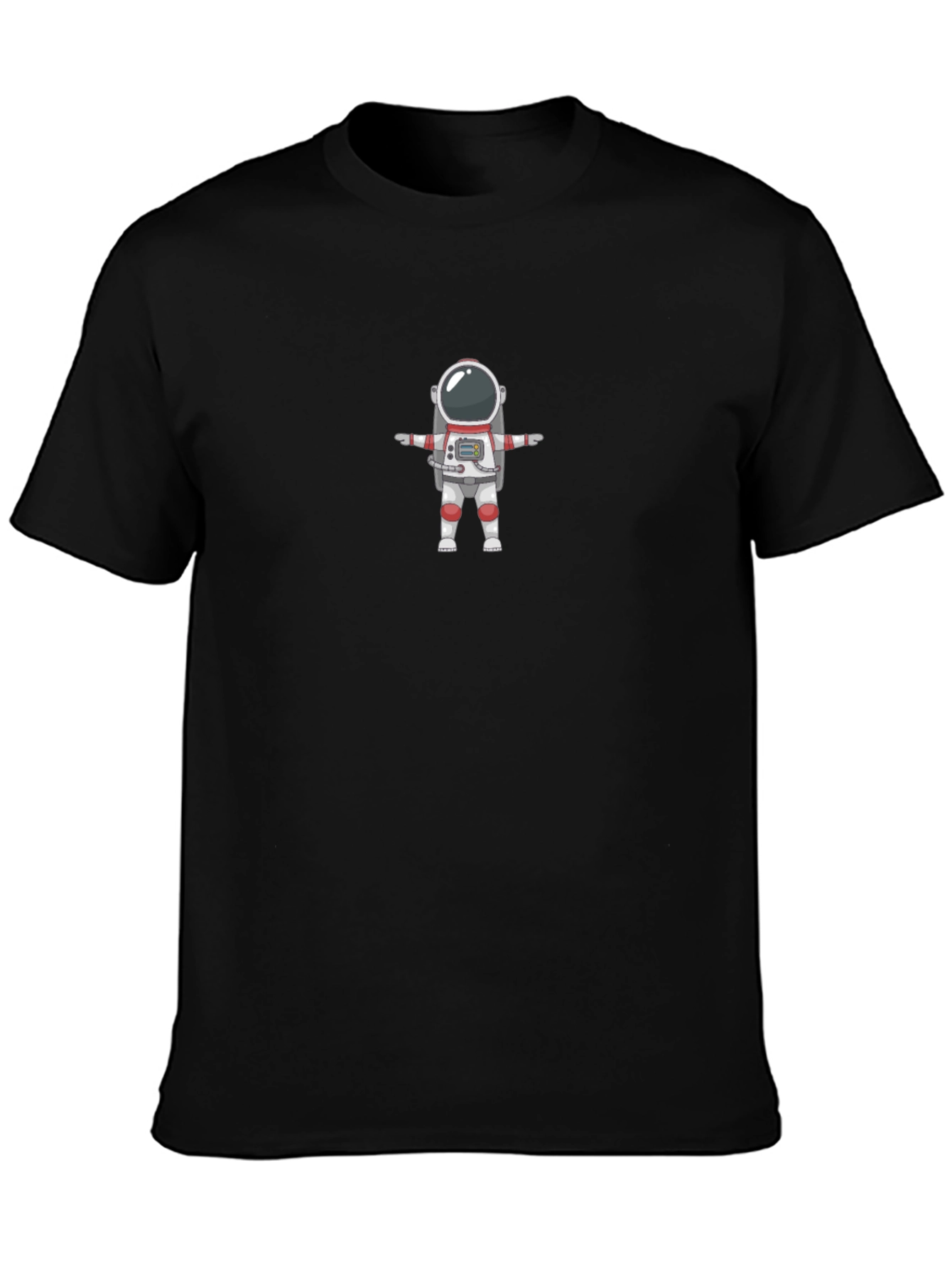 Astronaut T-Pose Black T-Shirt