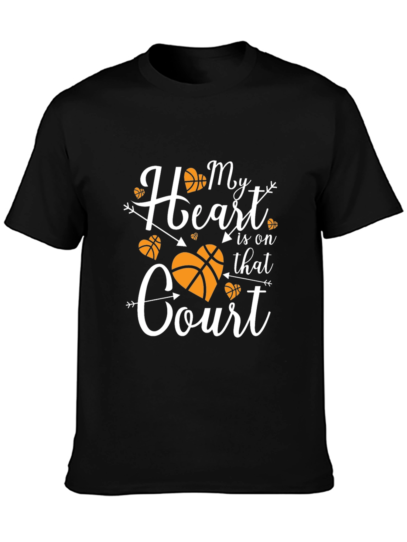 Basketball Mom Heart T-Shirt