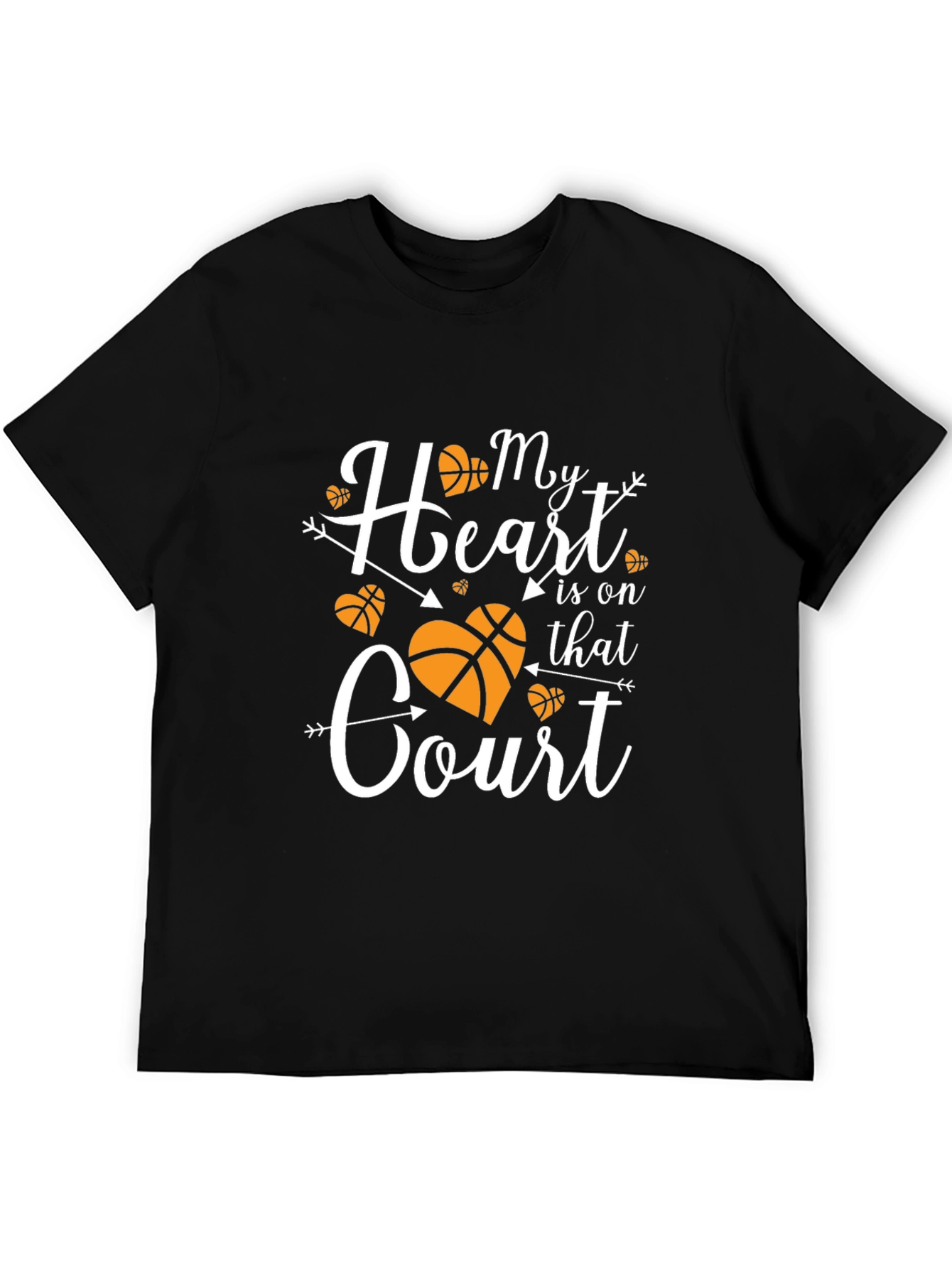 Basketball Mom Heart T-Shirt