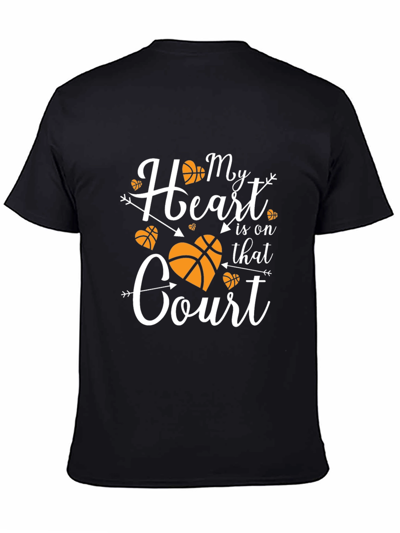 Basketball Mom Heart T-Shirt