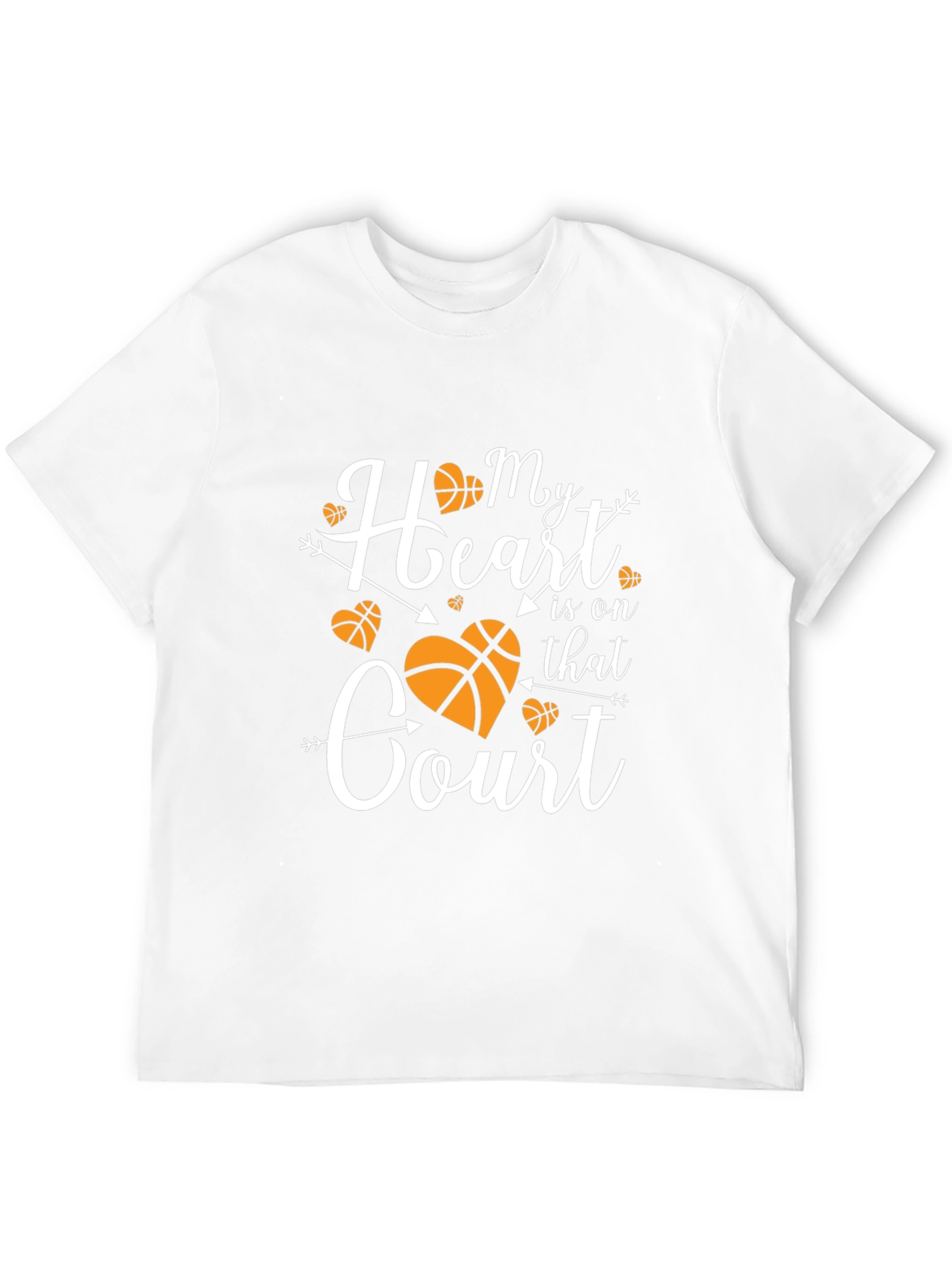 Basketball Mom Heart T-Shirt
