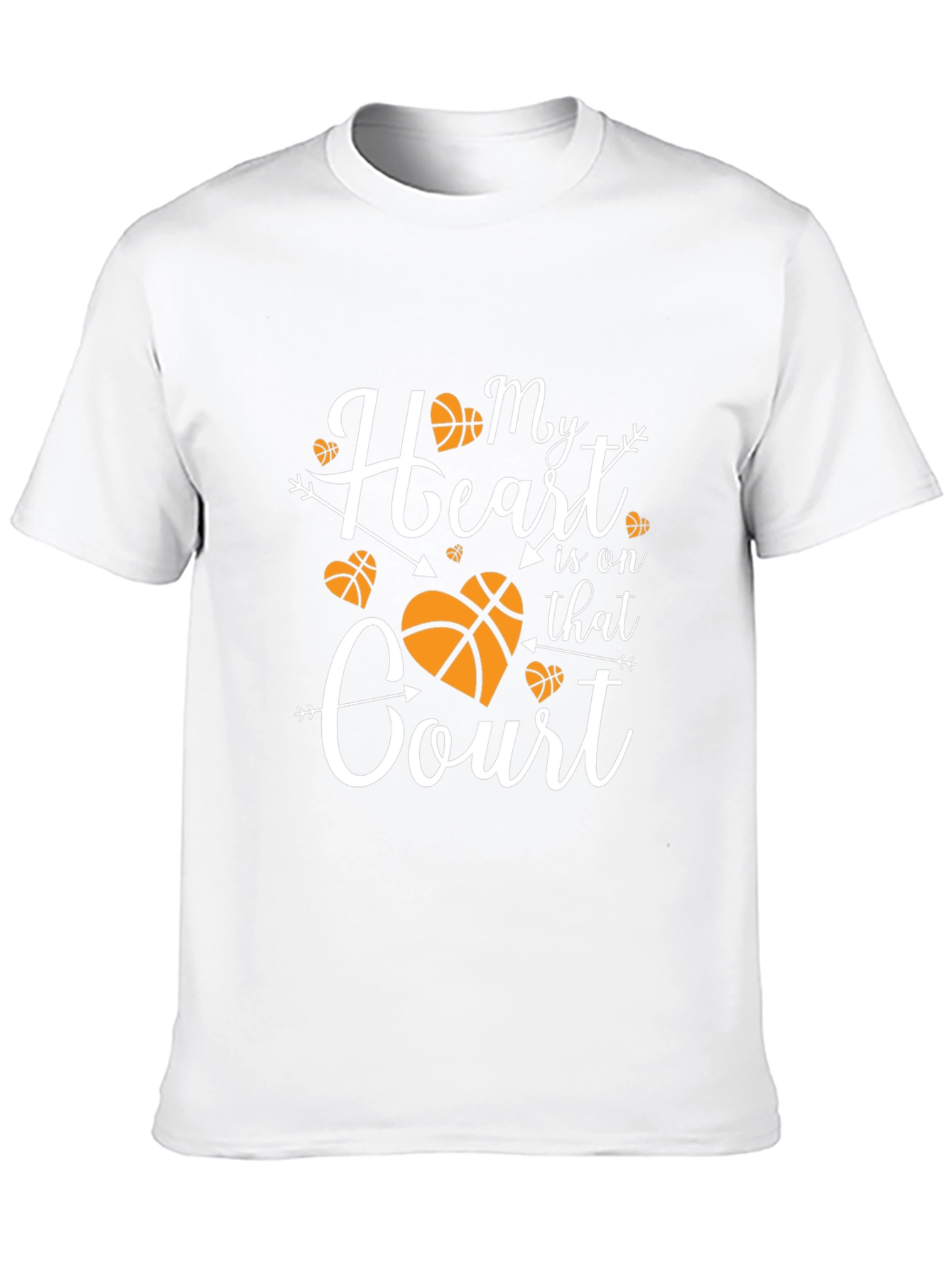 Basketball Mom Heart T-Shirt