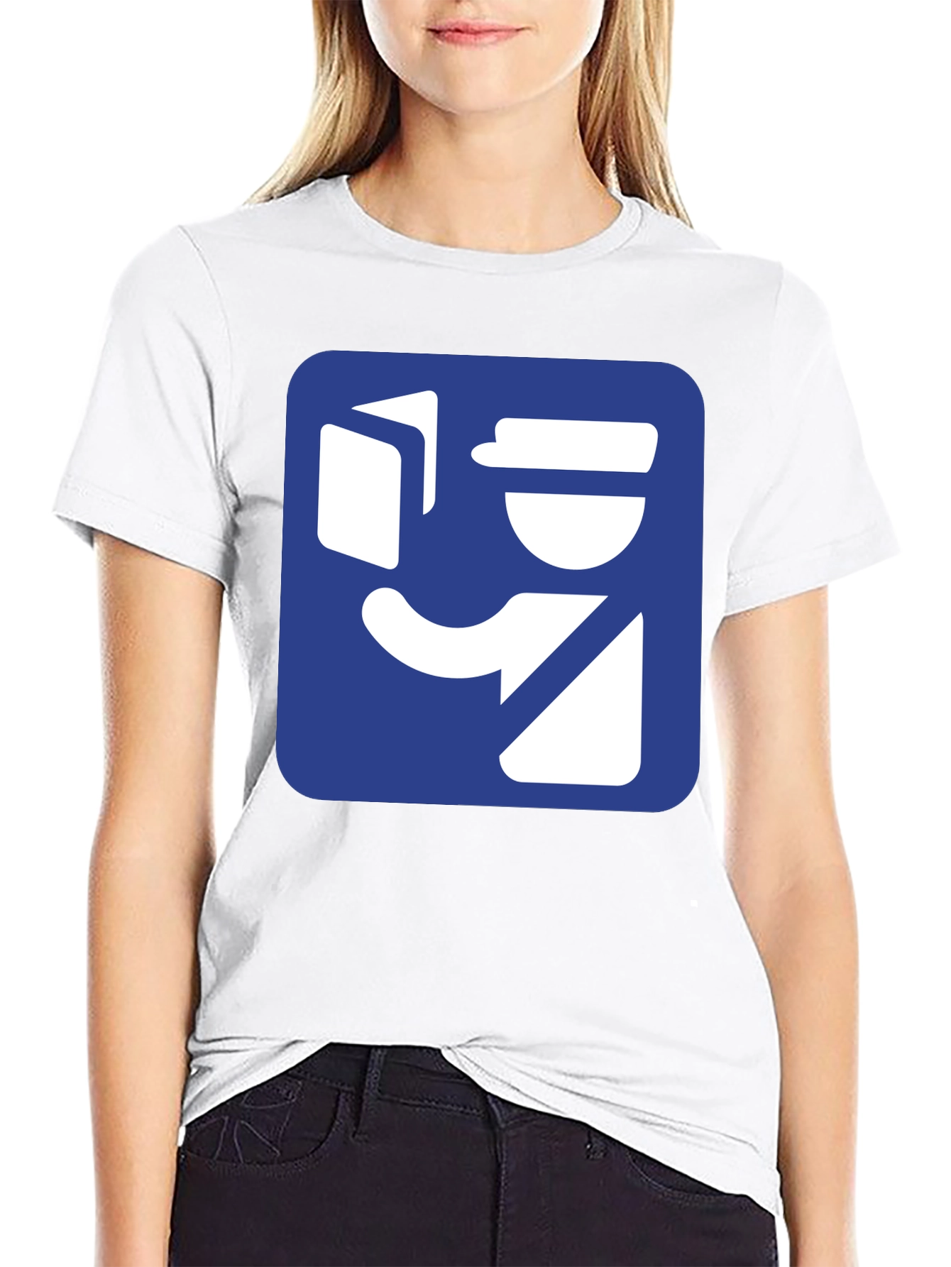 Delivery Man Graphic Tee - Black Cotton T-Shirt