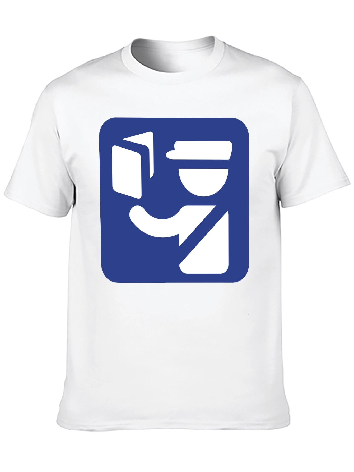 Delivery Man Graphic Tee - Black Cotton T-Shirt