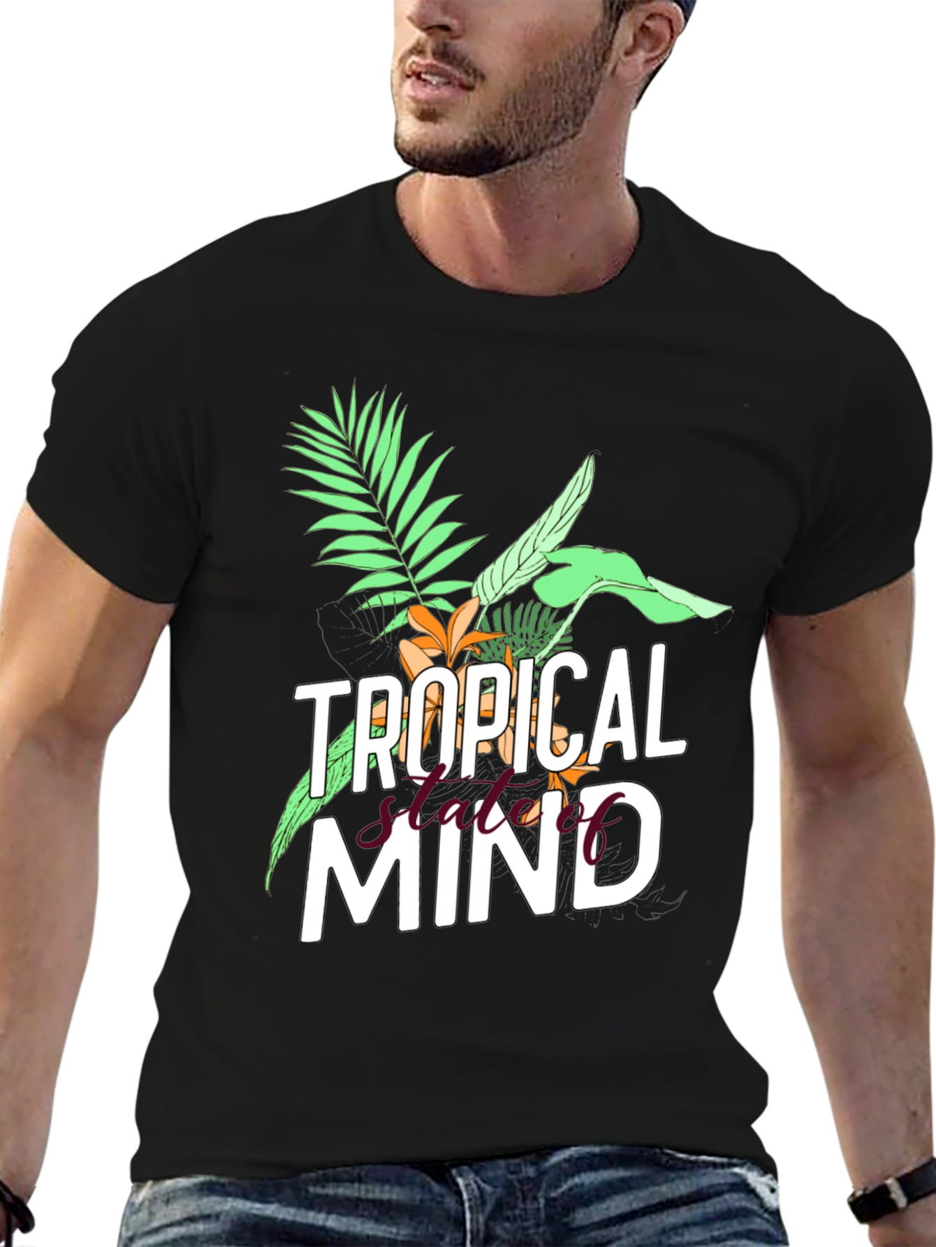 Tropical State of Mind Graphic T-Shirt