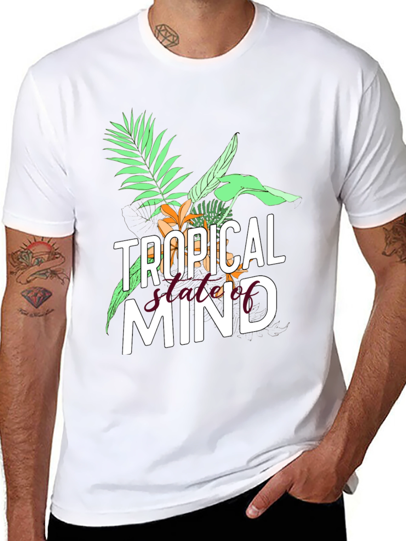 Tropical State of Mind Graphic T-Shirt