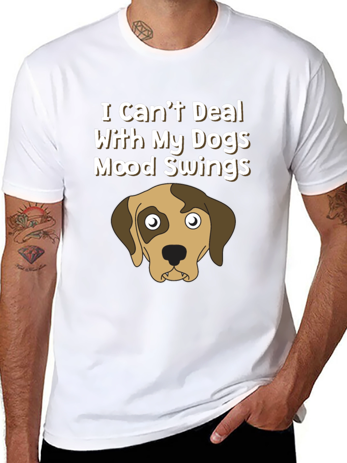 Dog Mood Swings Graphic T-Shirt