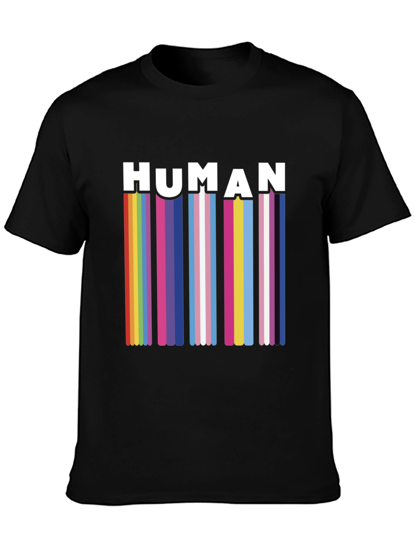 Human Pride Rainbow Stripe T-Shirt