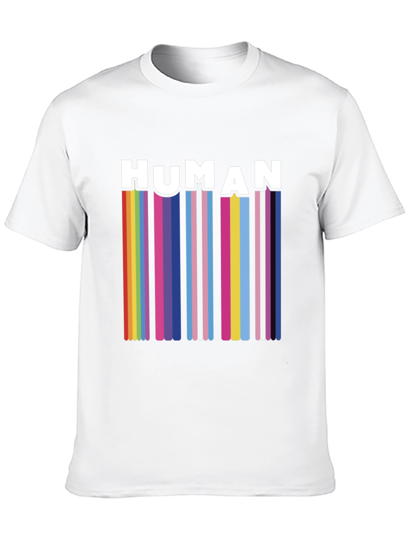 Human Pride Rainbow Stripe T-Shirt