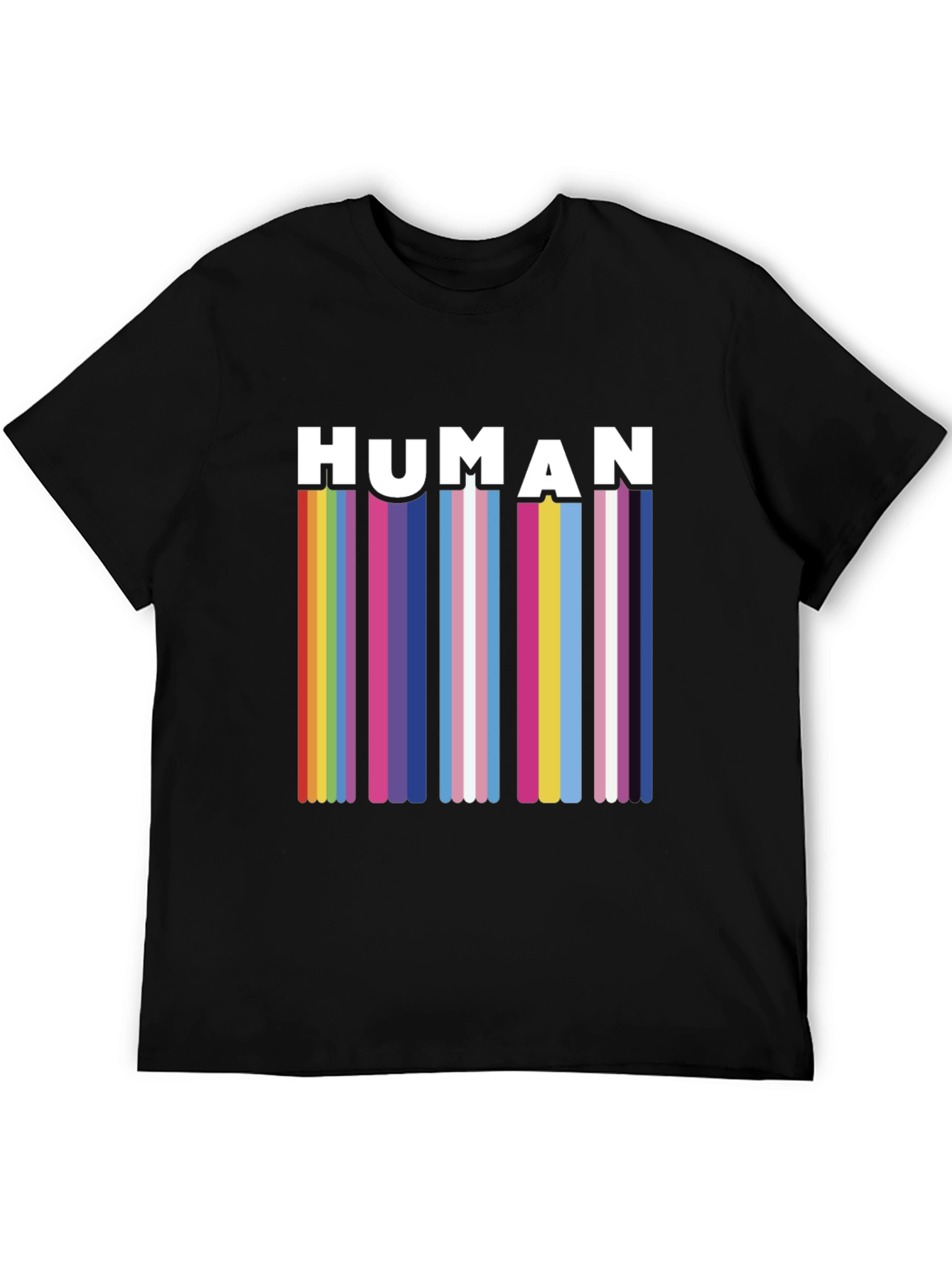 Human Pride Rainbow Stripe T-Shirt