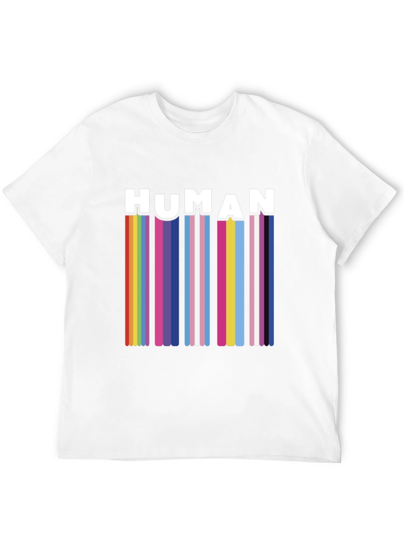 Human Pride Rainbow Stripe T-Shirt