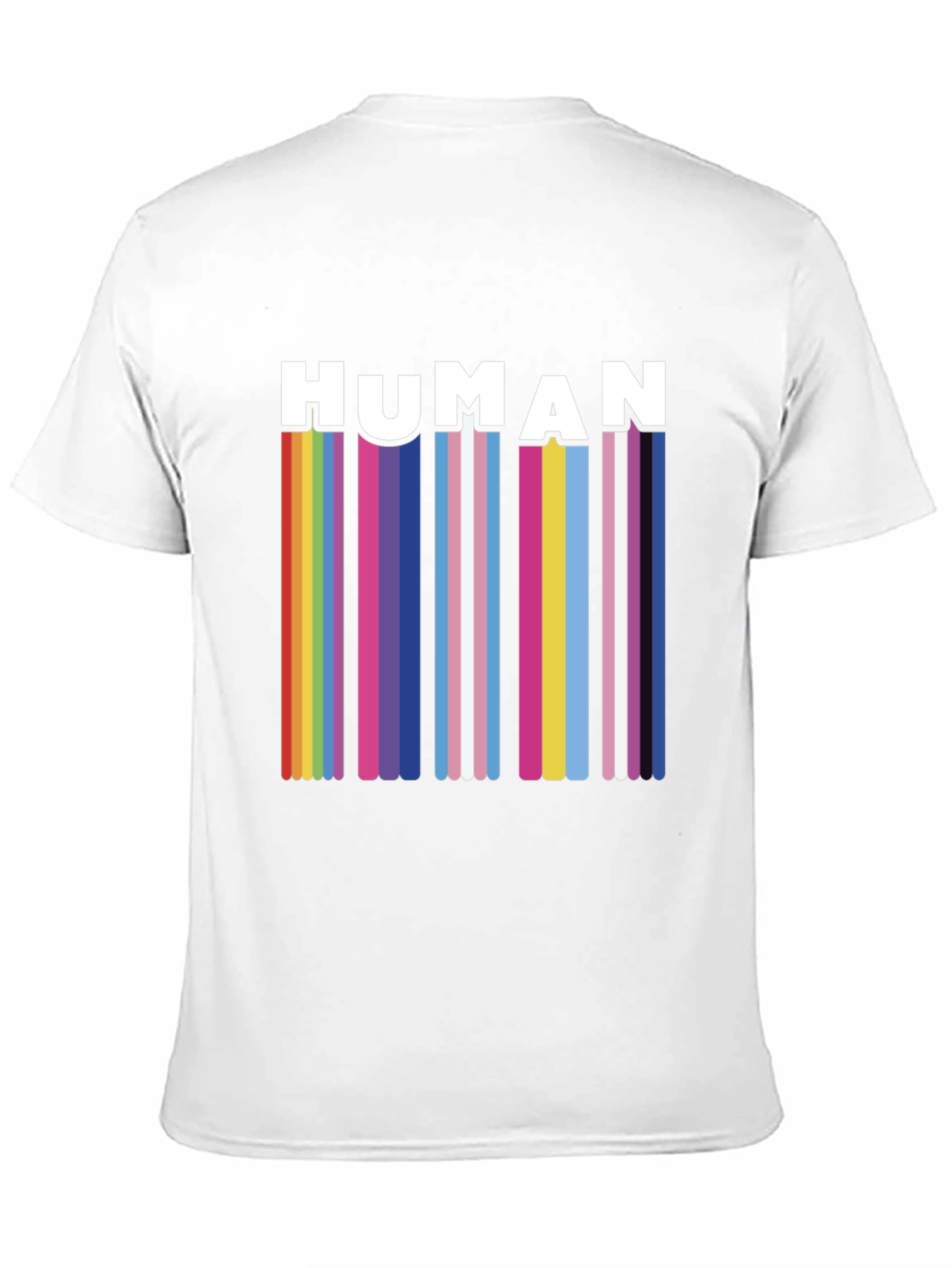 Human Pride Rainbow Stripe T-Shirt