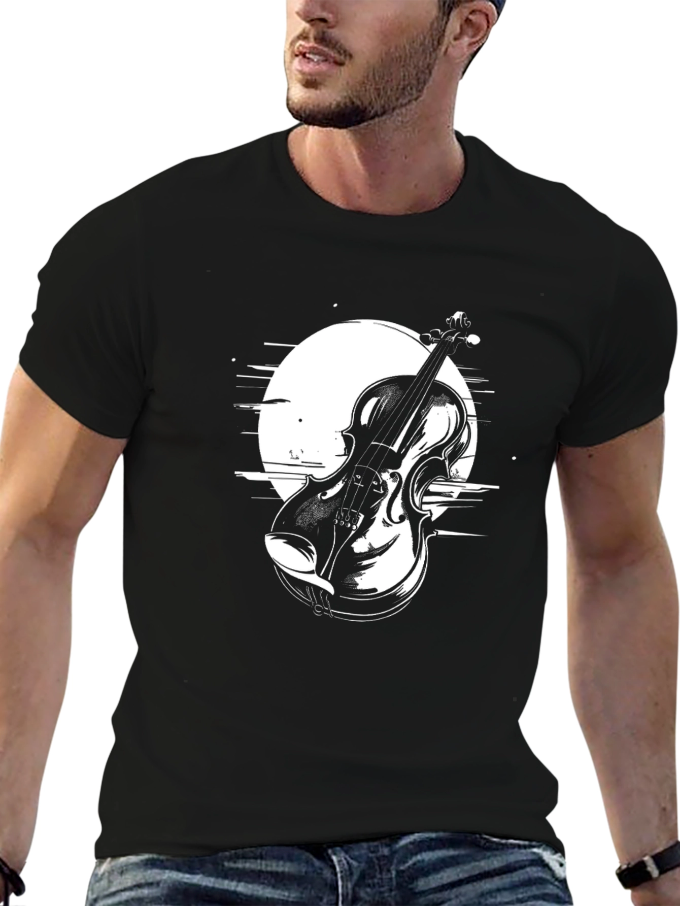 Black Violin Graphic Tee - Musical Statement Shirt