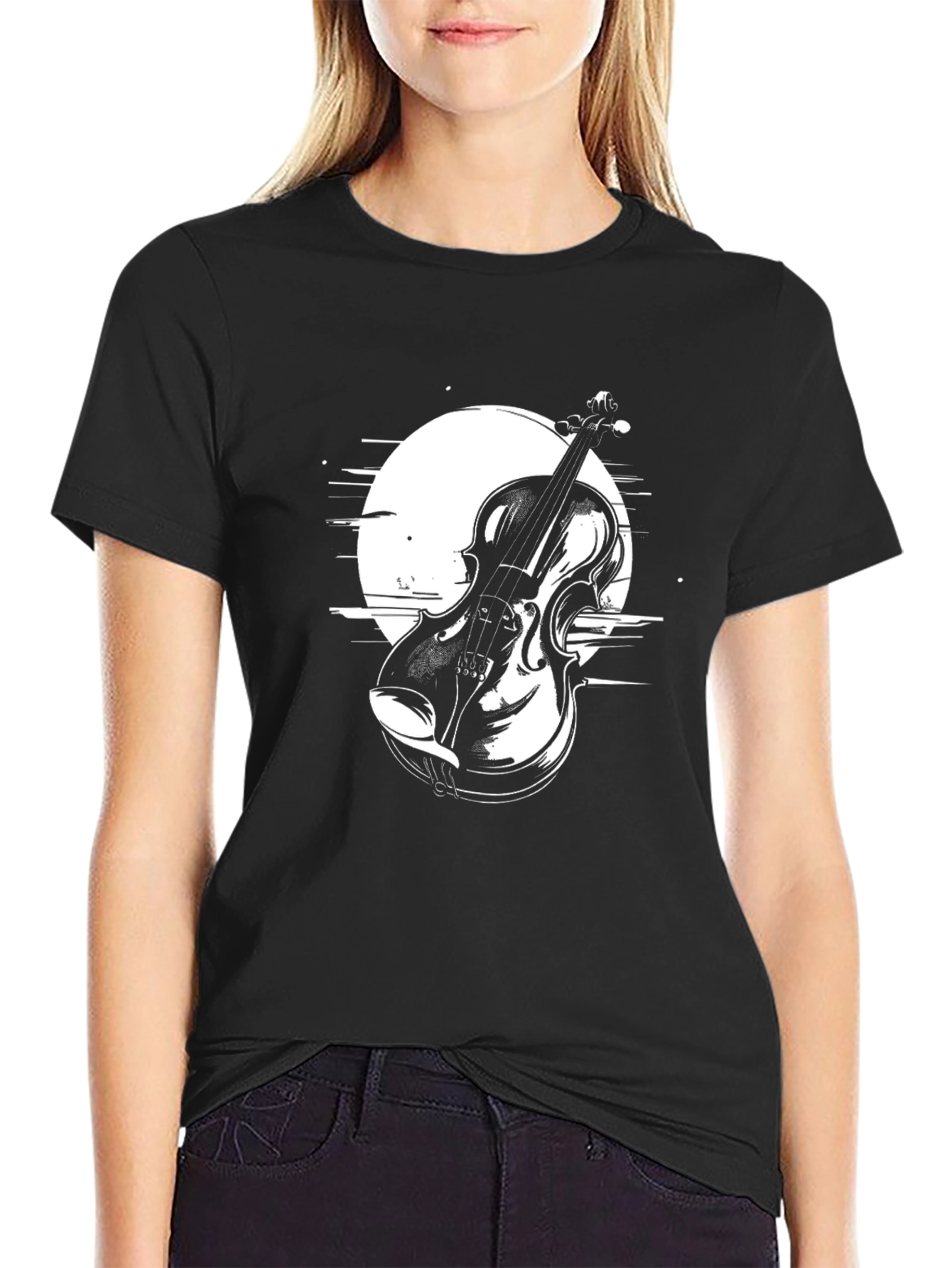 Black Violin Graphic Tee - Musical Statement Shirt