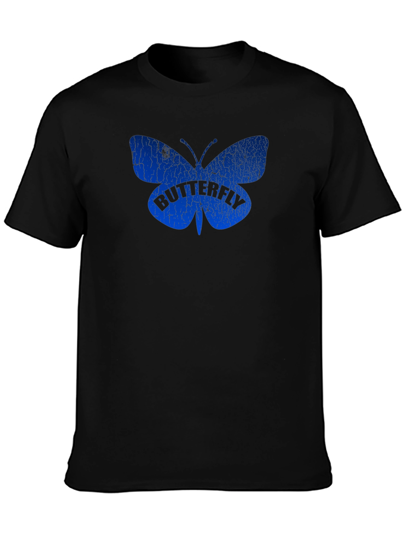 Butterfly Graphic T-Shirt - Mens Black Tee
