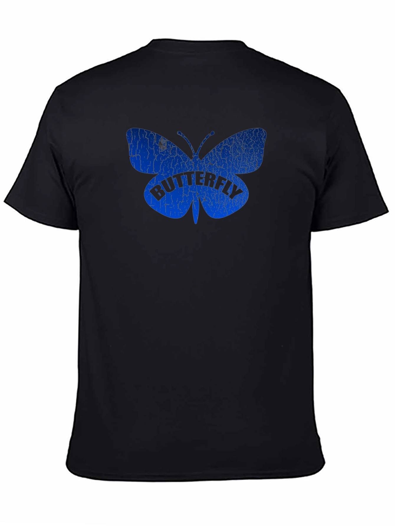 Butterfly Graphic T-Shirt - Mens Black Tee