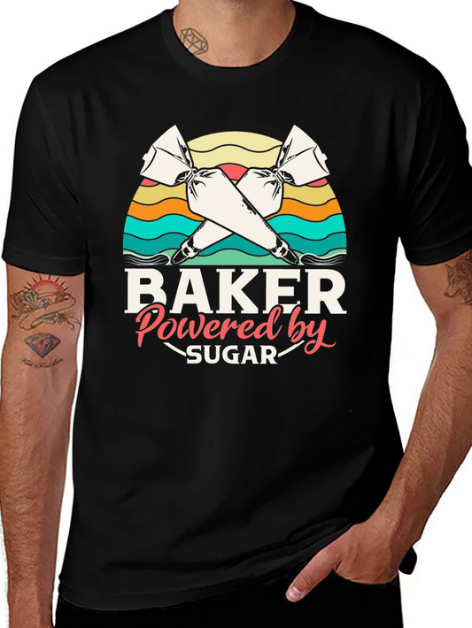 Baker Powered by Sugar Graphic T-Shirt