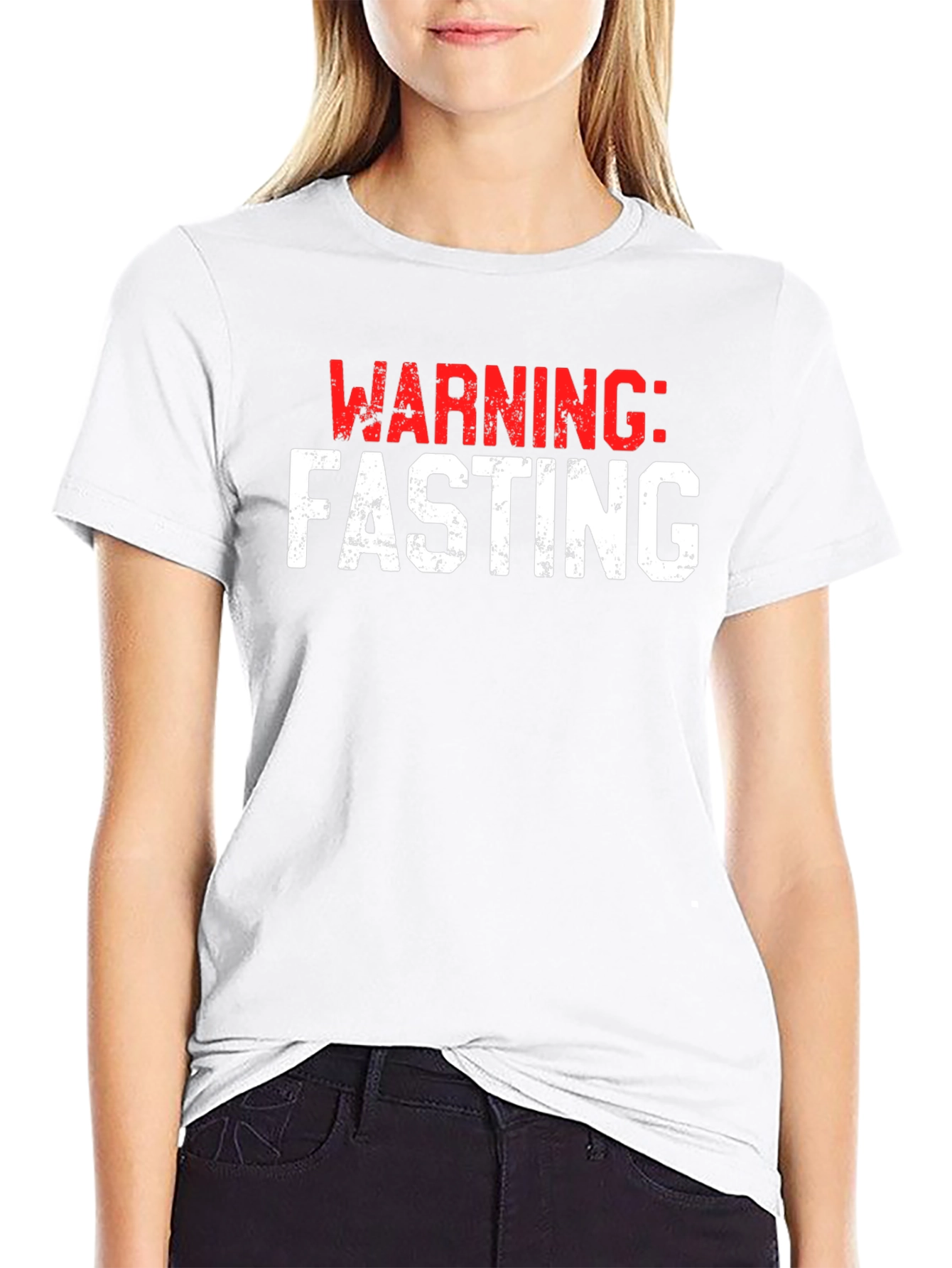 Warning: Fasting Black T-Shirt