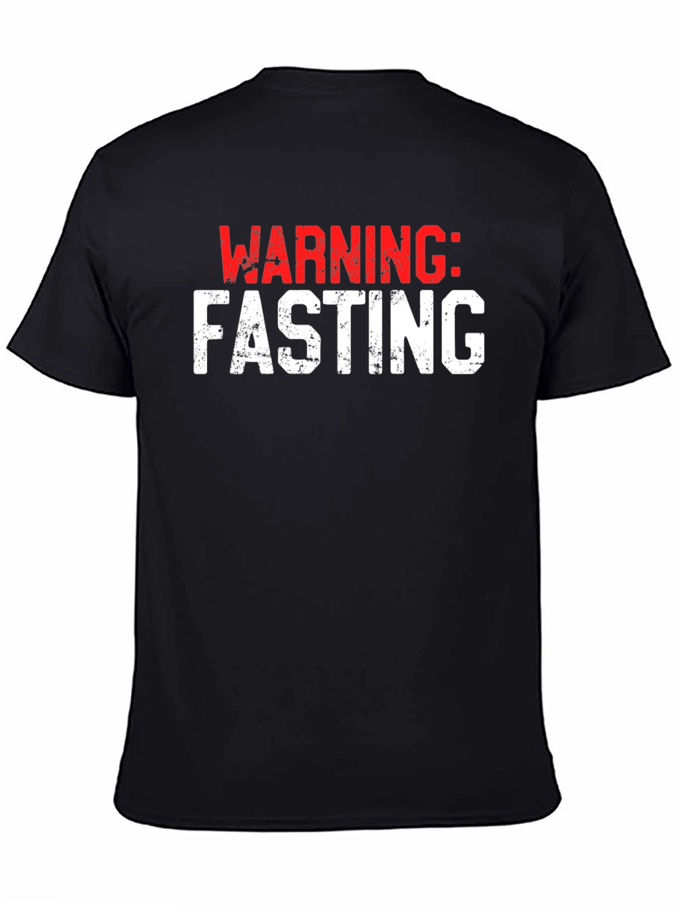 Warning: Fasting Black T-Shirt