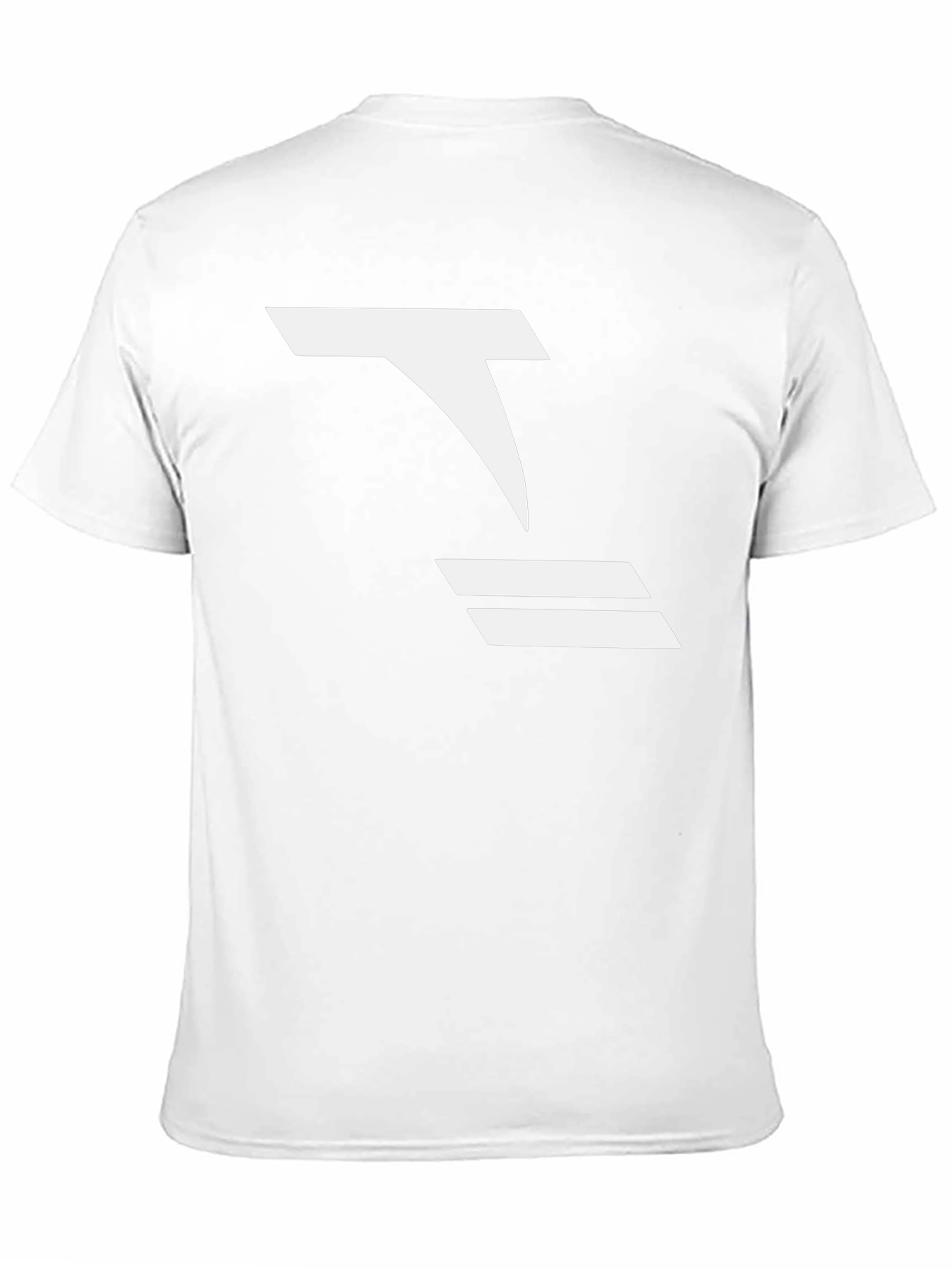 Modern Black T-Shirt with Abstract White Graphic