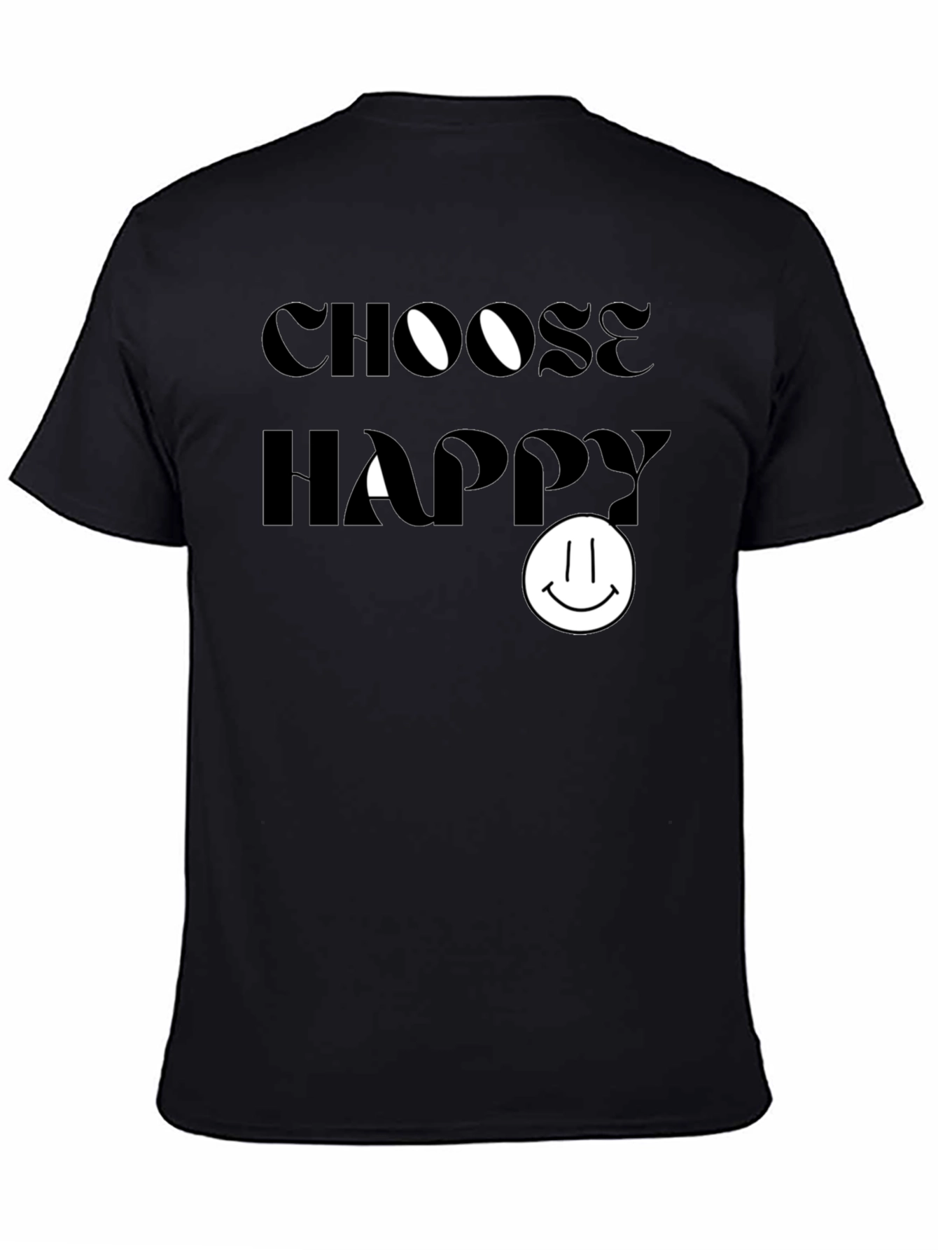 Choose Happy Graphic Tee - Soft Cotton Comfort