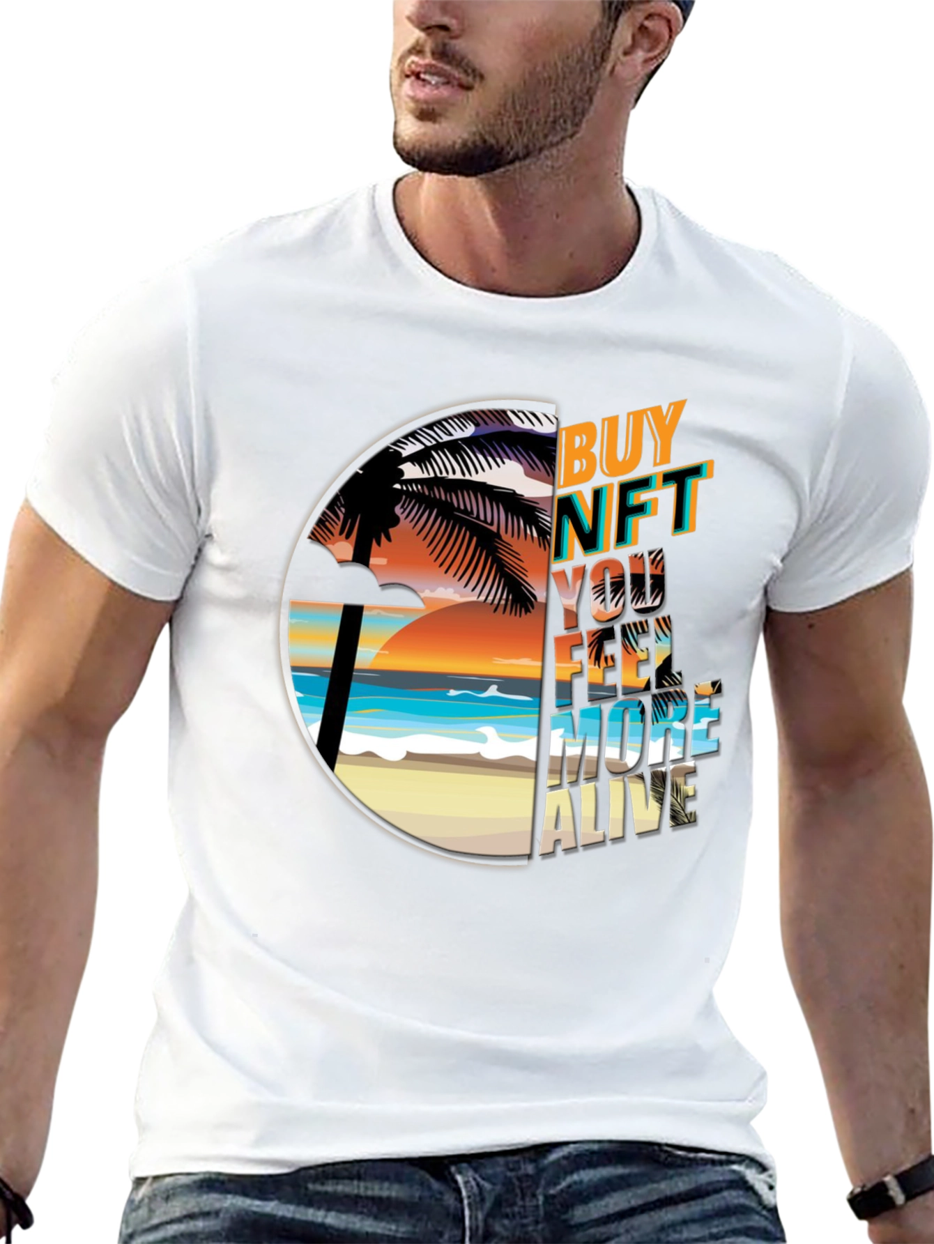 Buy NFT Feel More Alive Graphic Tee