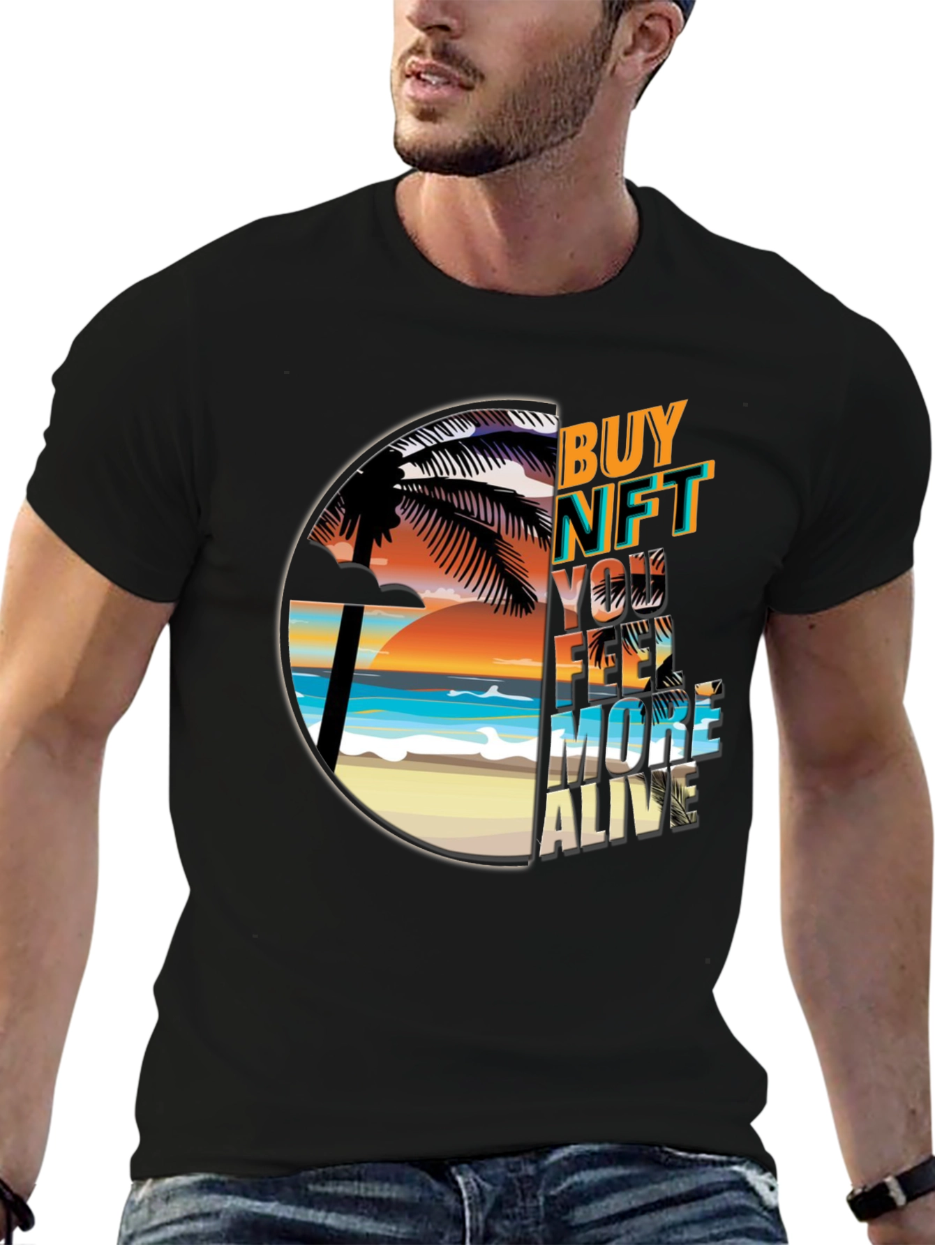 Buy NFT Feel More Alive Graphic Tee