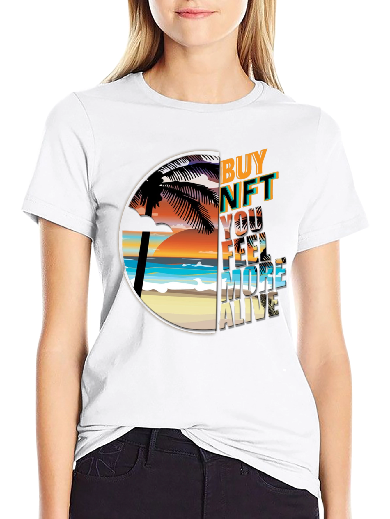 Buy NFT Feel More Alive Graphic Tee