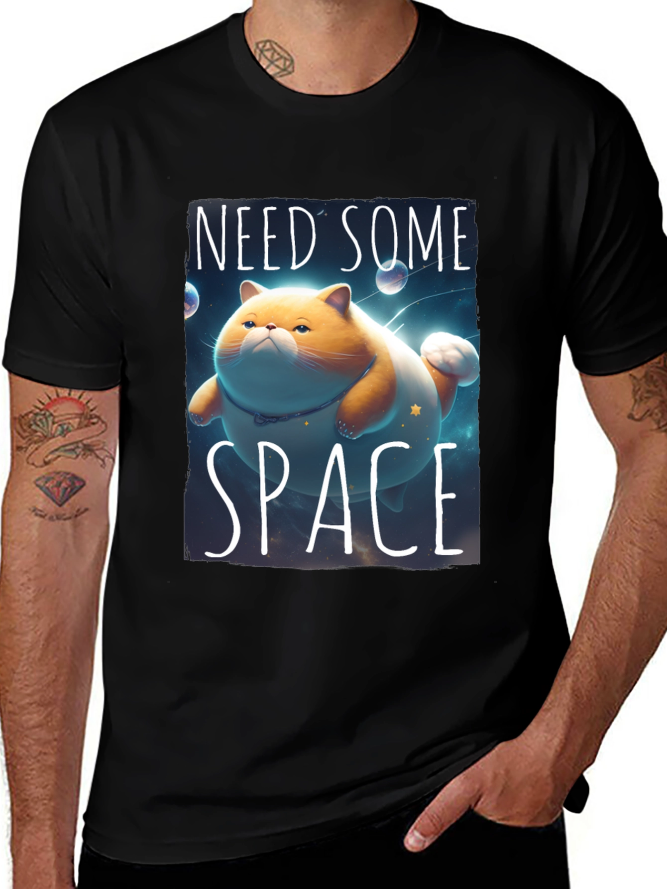 Need Some Space Funny Cat T-Shirt
