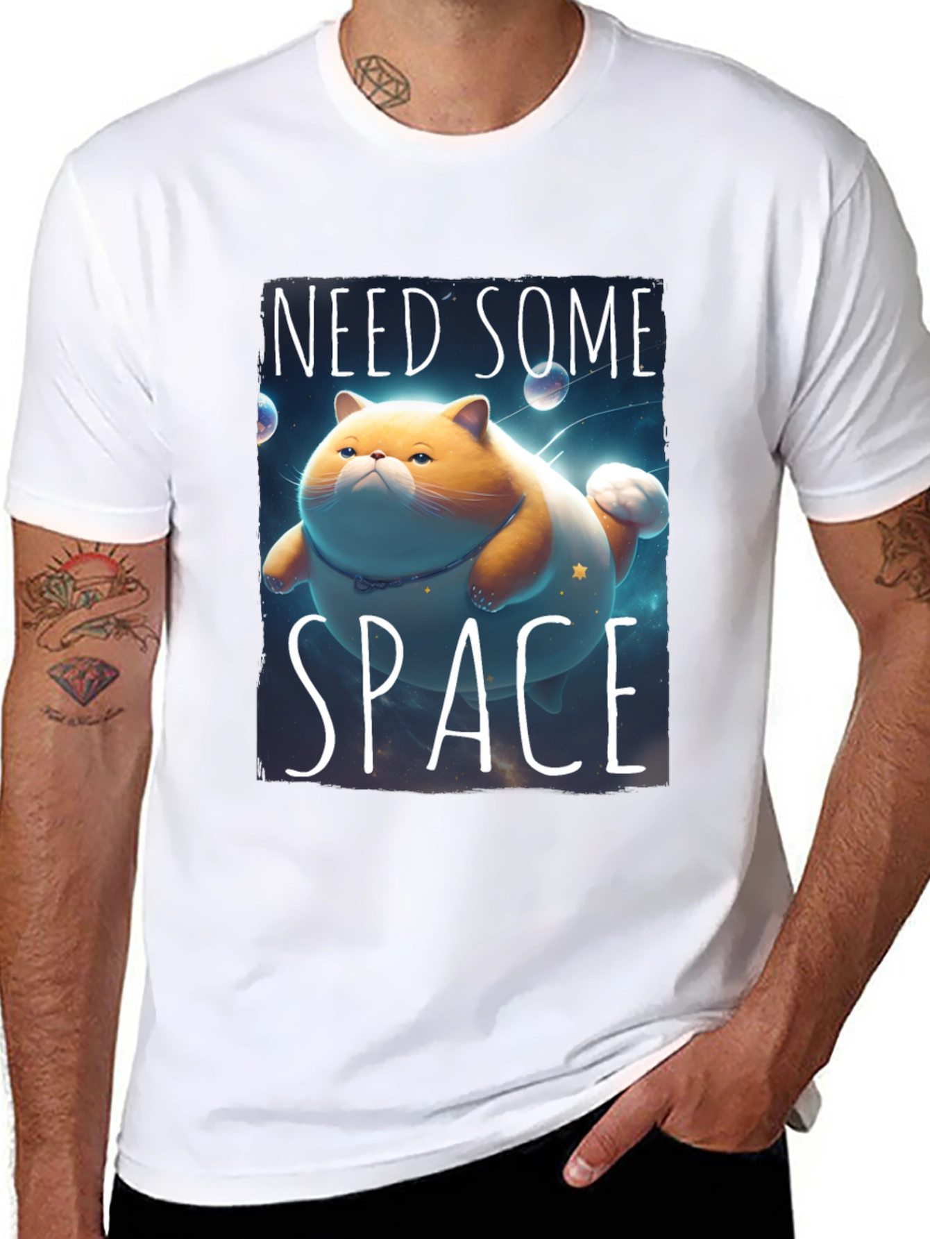 Need Some Space Funny Cat T-Shirt