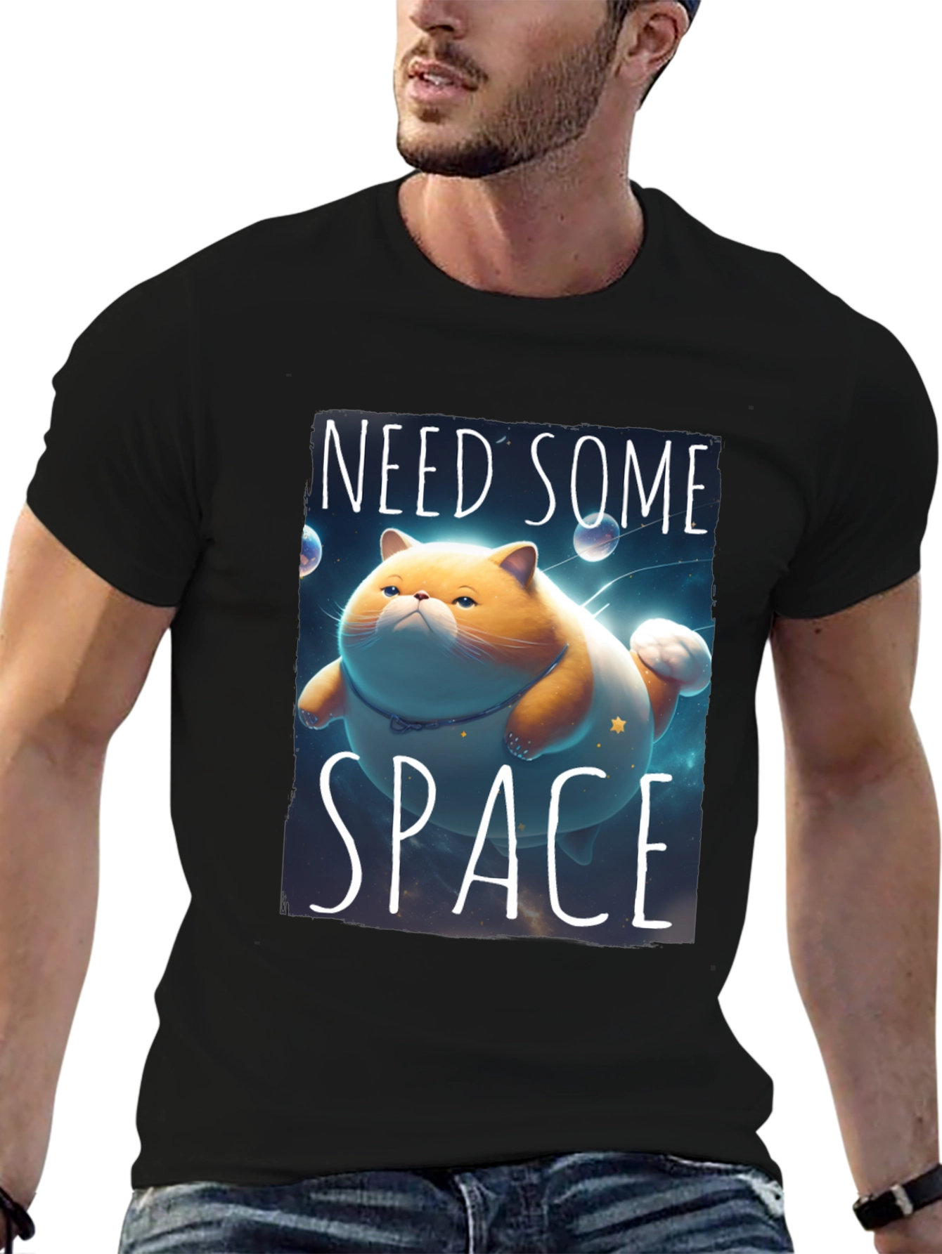 Need Some Space Funny Cat T-Shirt