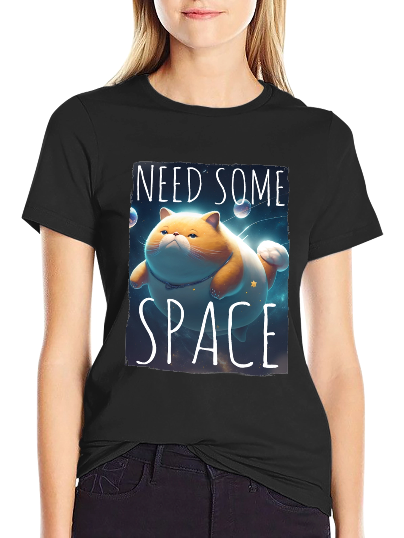 Need Some Space Funny Cat T-Shirt