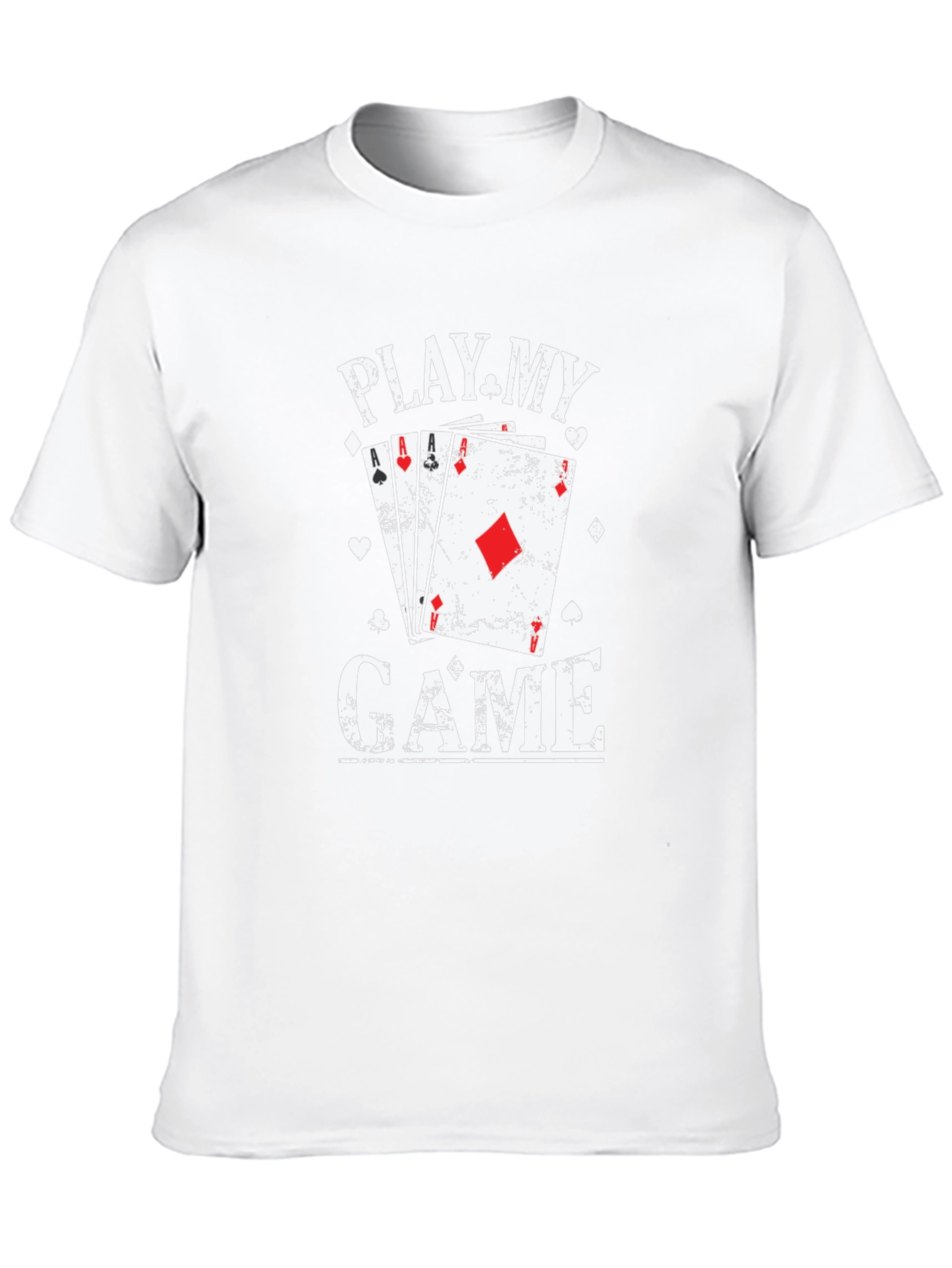 Play My Game Graphic Print Crew Neck T-Shirt
