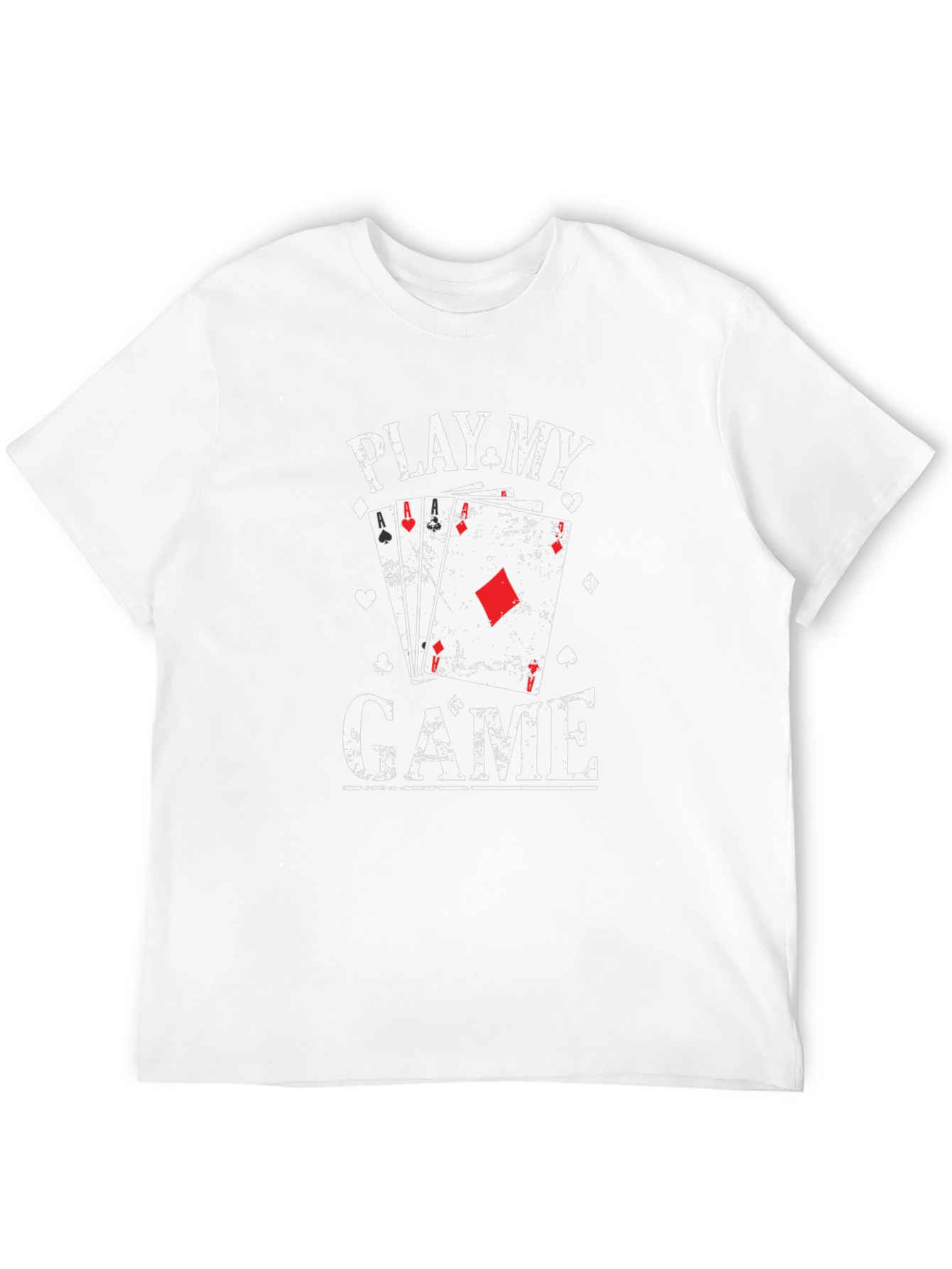 Play My Game Graphic Print Crew Neck T-Shirt