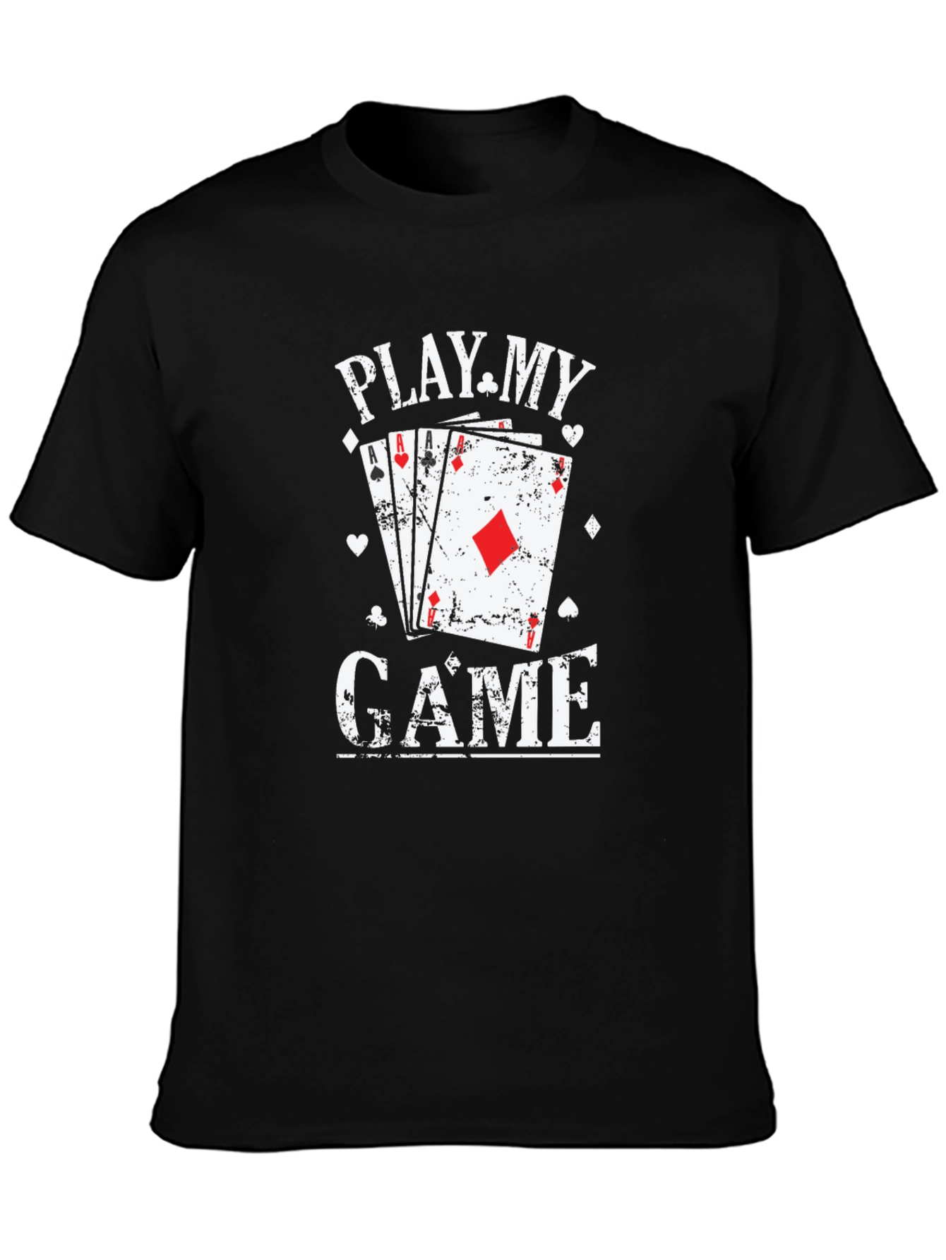 Play My Game Graphic Print Crew Neck T-Shirt