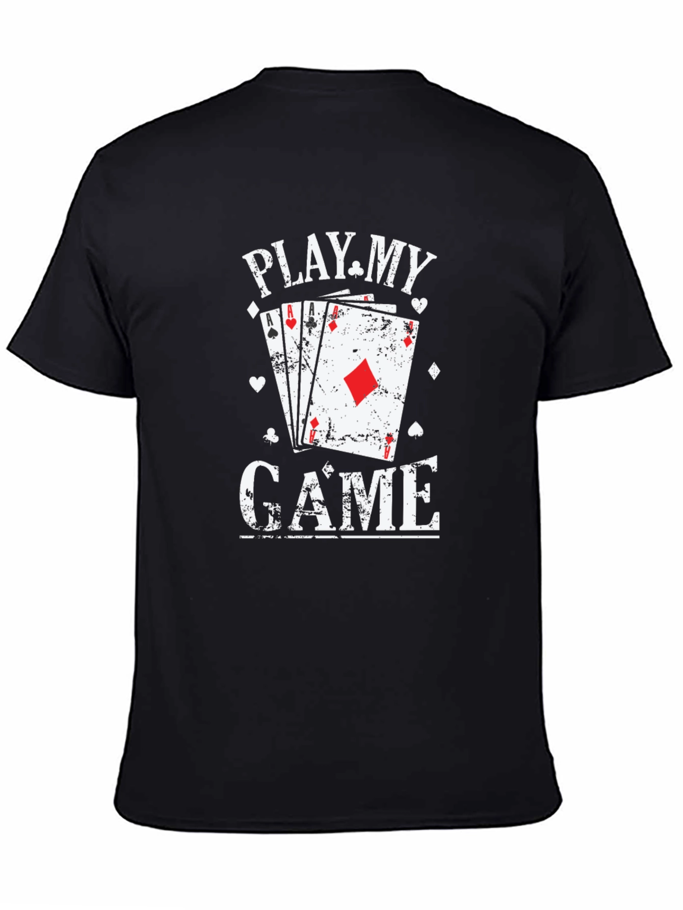 Play My Game Graphic Print Crew Neck T-Shirt