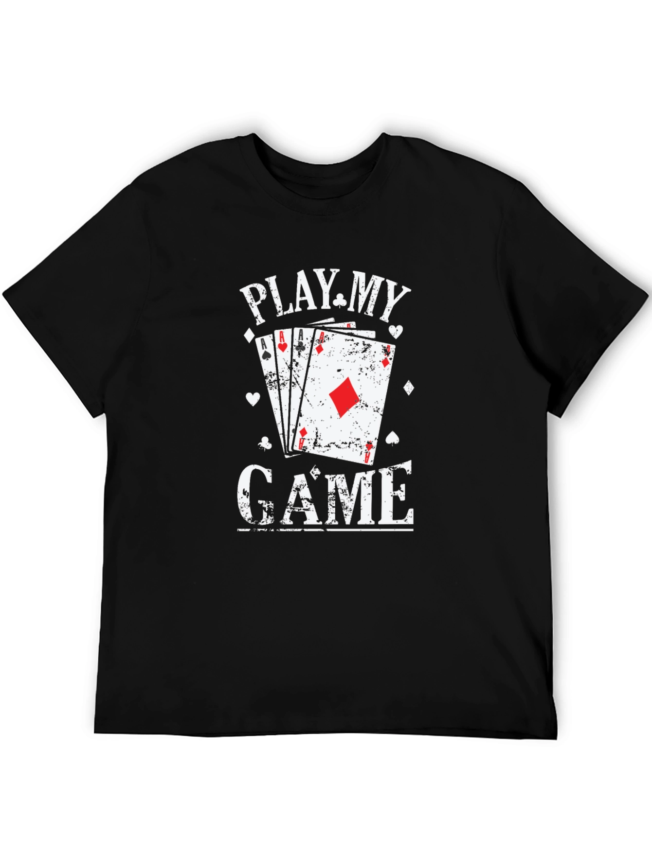 Play My Game Graphic Print Crew Neck T-Shirt