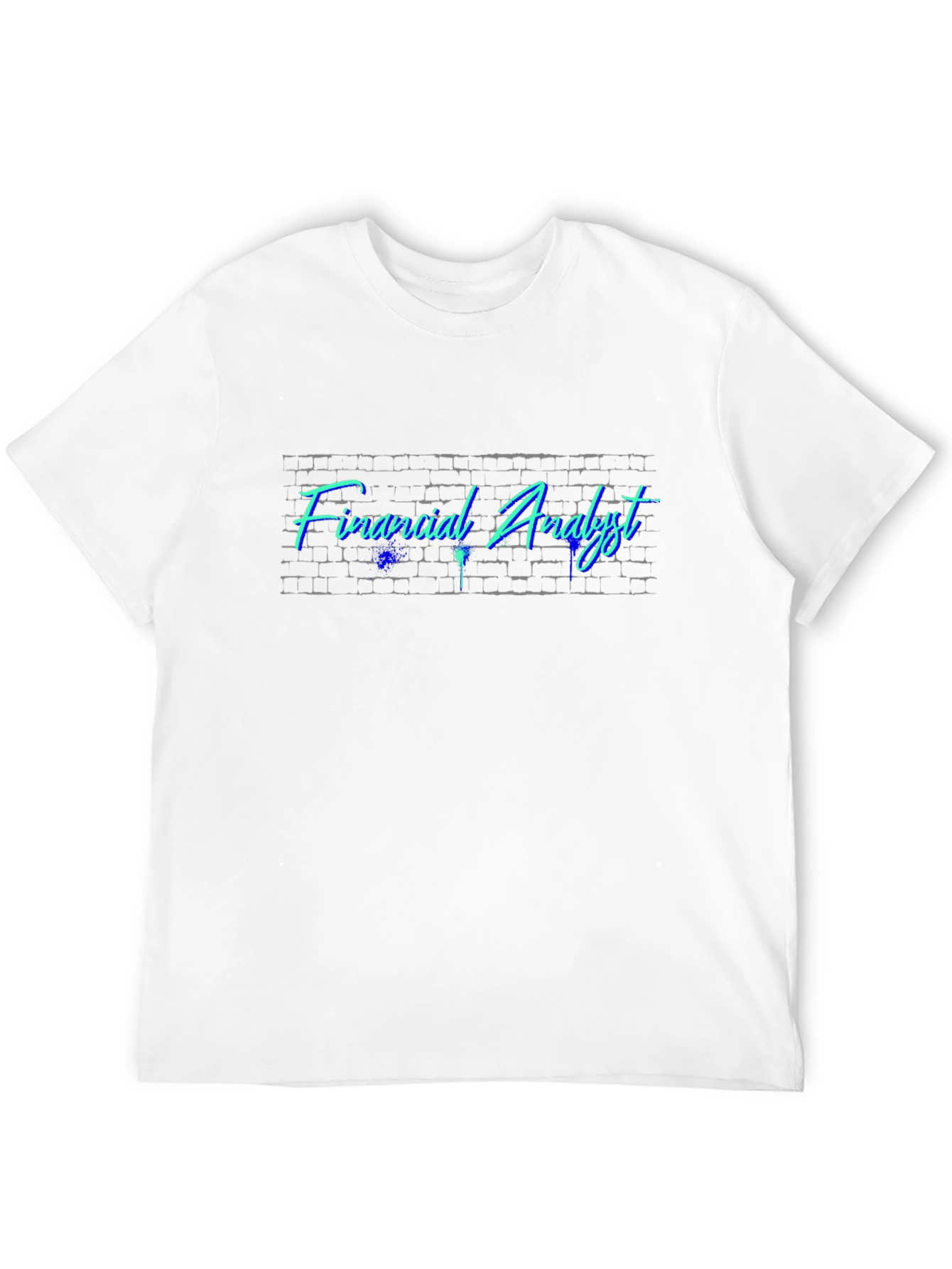 Financial Analyst Graphic Tee - Black Crew Neck