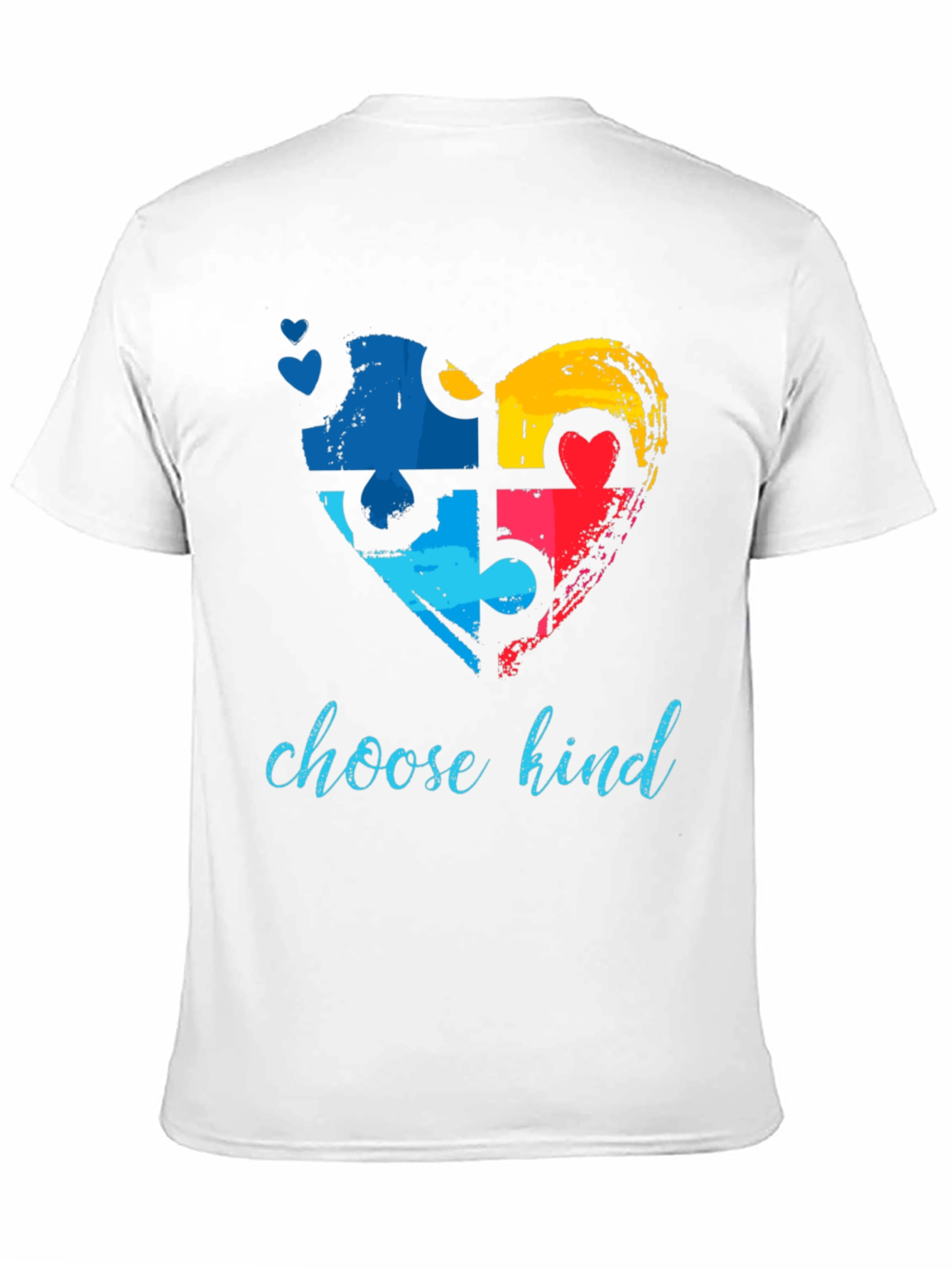 Choose Kind Autism Awareness Puzzle Heart T-Shirt