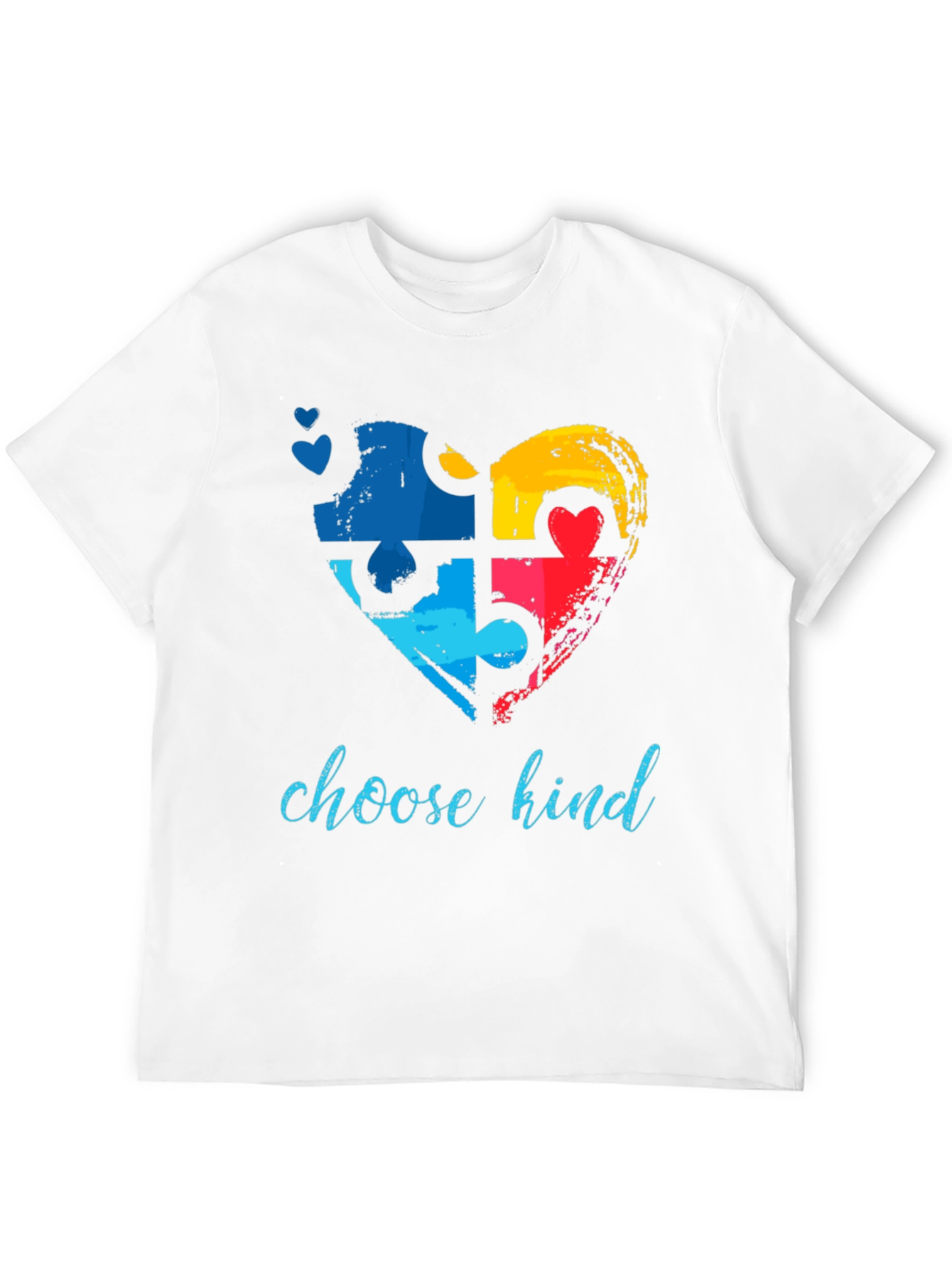 Choose Kind Autism Awareness Puzzle Heart T-Shirt