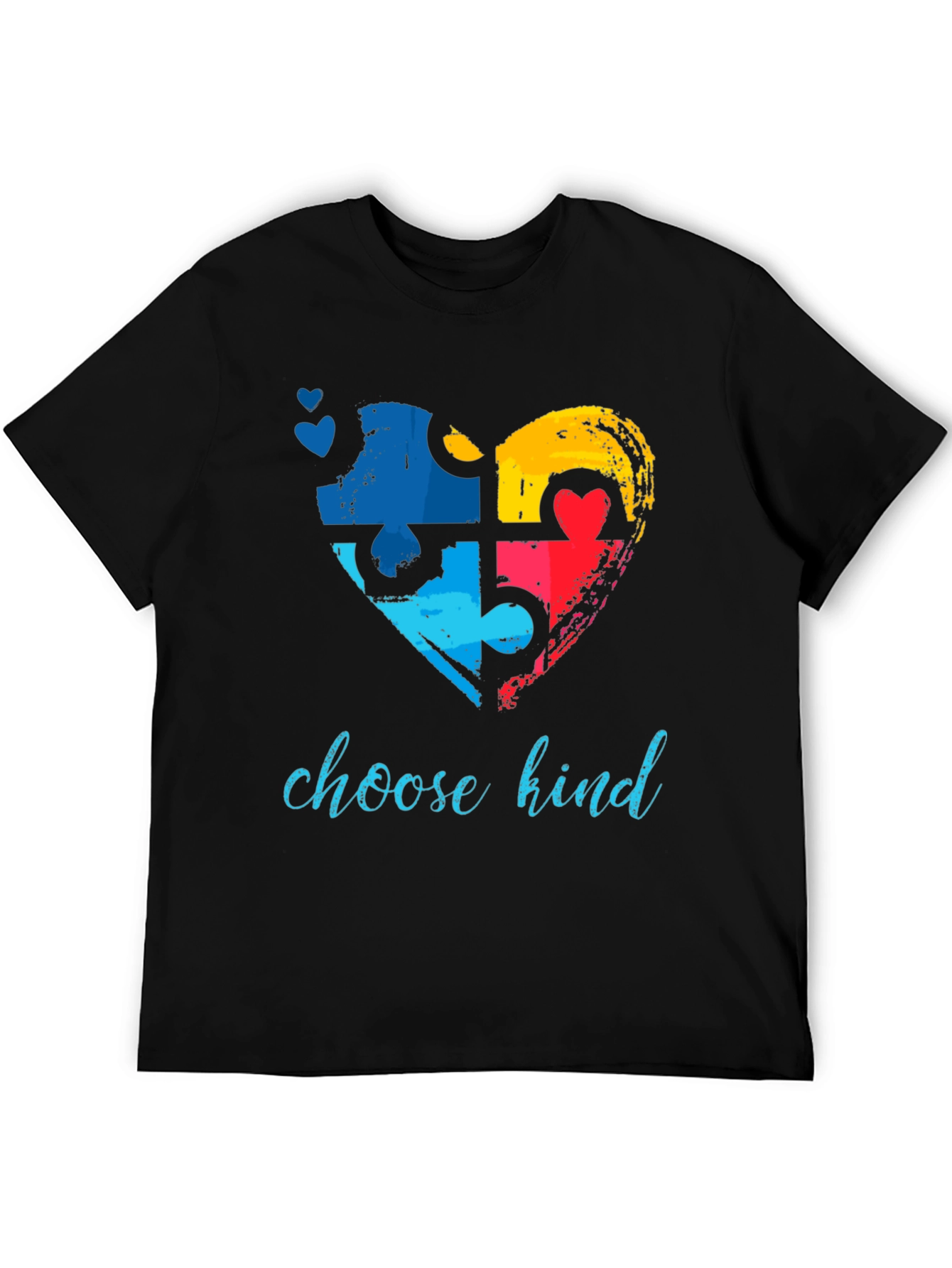 Choose Kind Autism Awareness Puzzle Heart T-Shirt