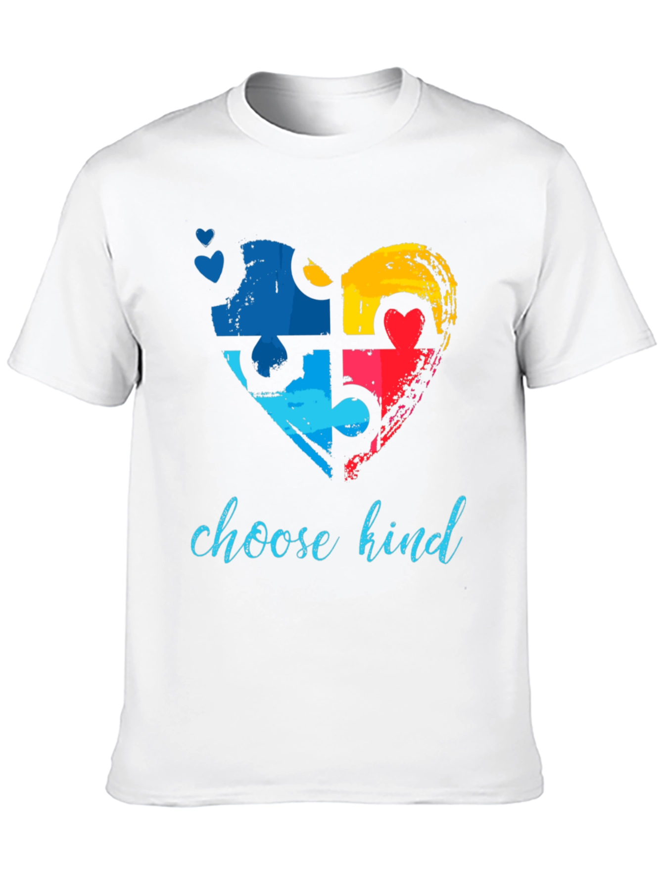 Choose Kind Autism Awareness Puzzle Heart T-Shirt